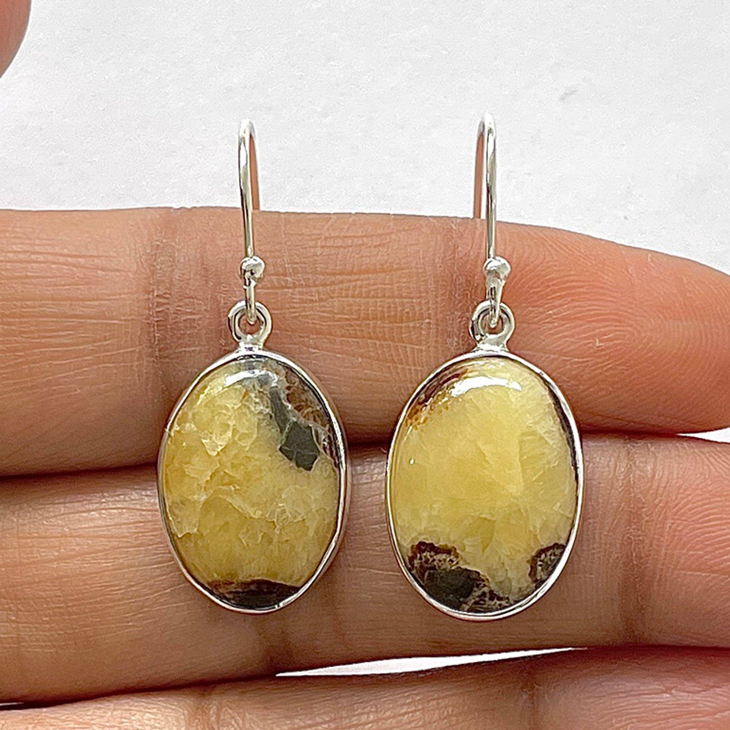 Septarian Rhyolite Earring-(SPR-3-7)