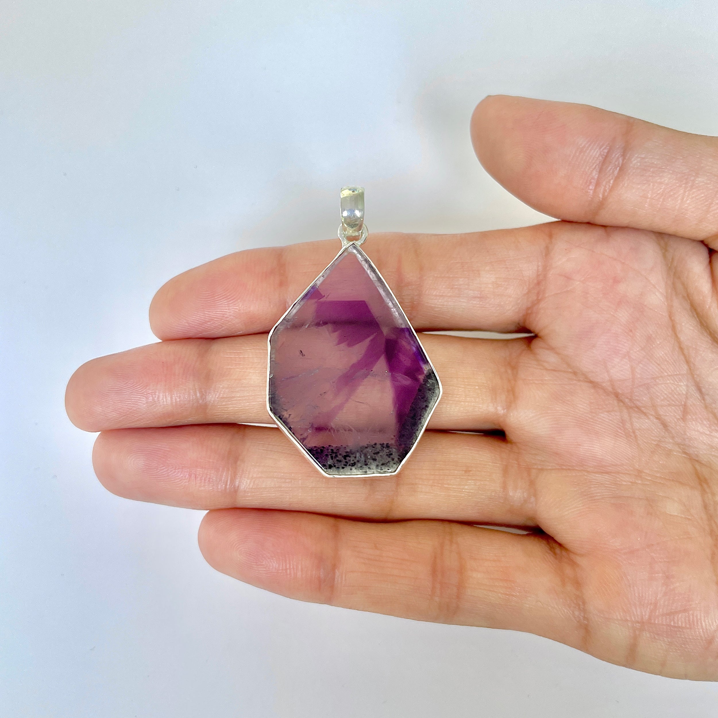 Star Amethyst Slice Pendant-(STA-1-125)