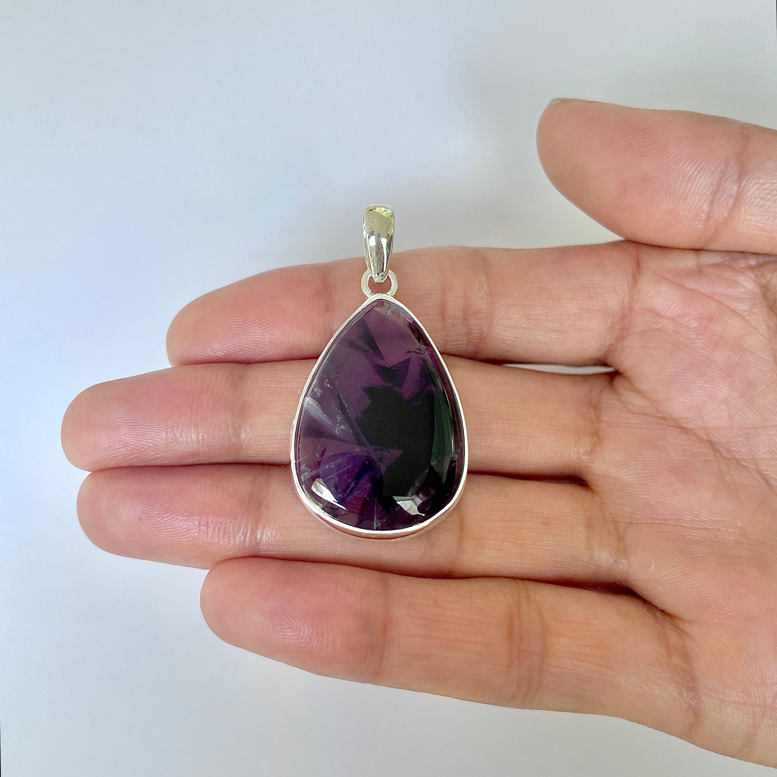 Star Amethyst Pendant-(STA-1-14)
