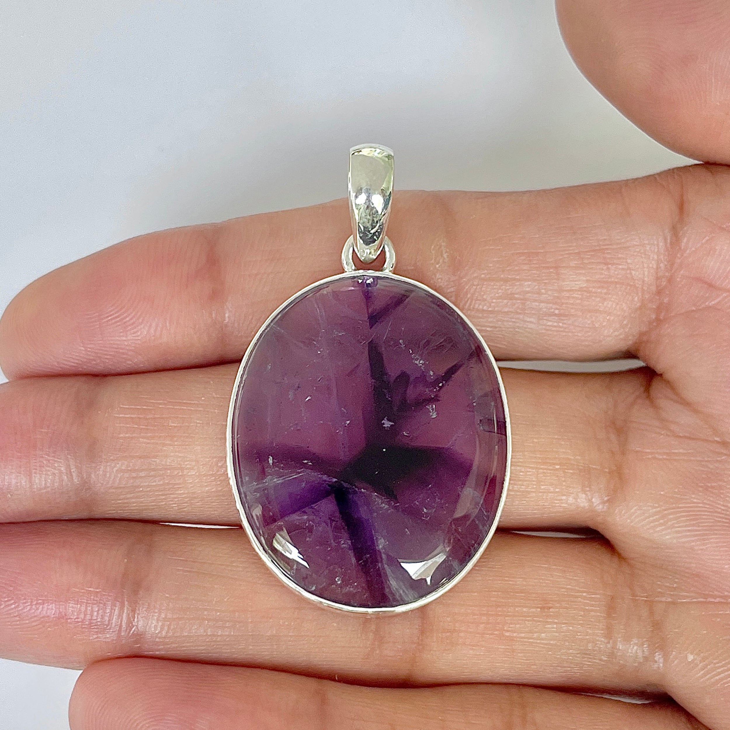 Star Amethyst Pendant-(STA-1-15)