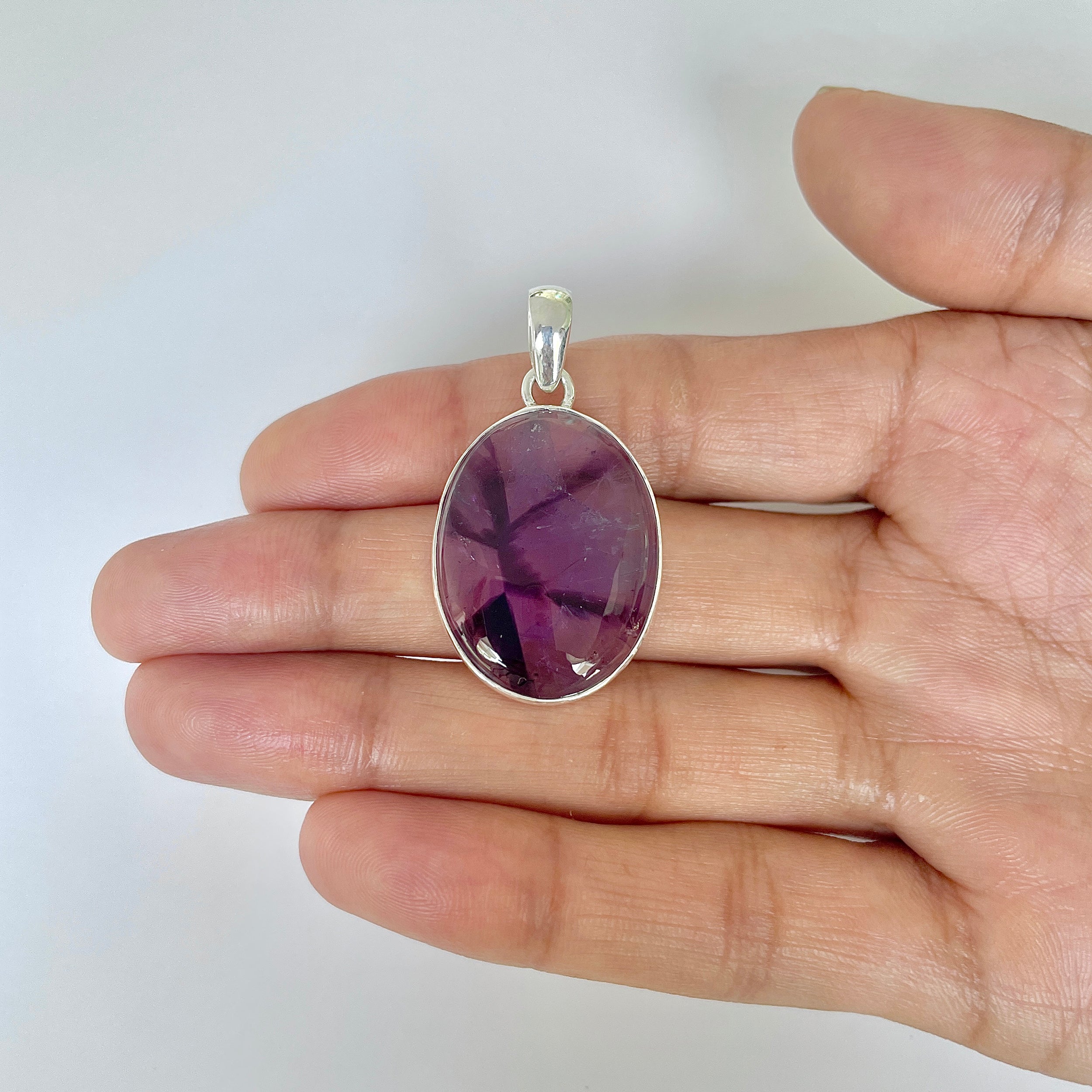 Star Amethyst Pendant-(STA-1-17)