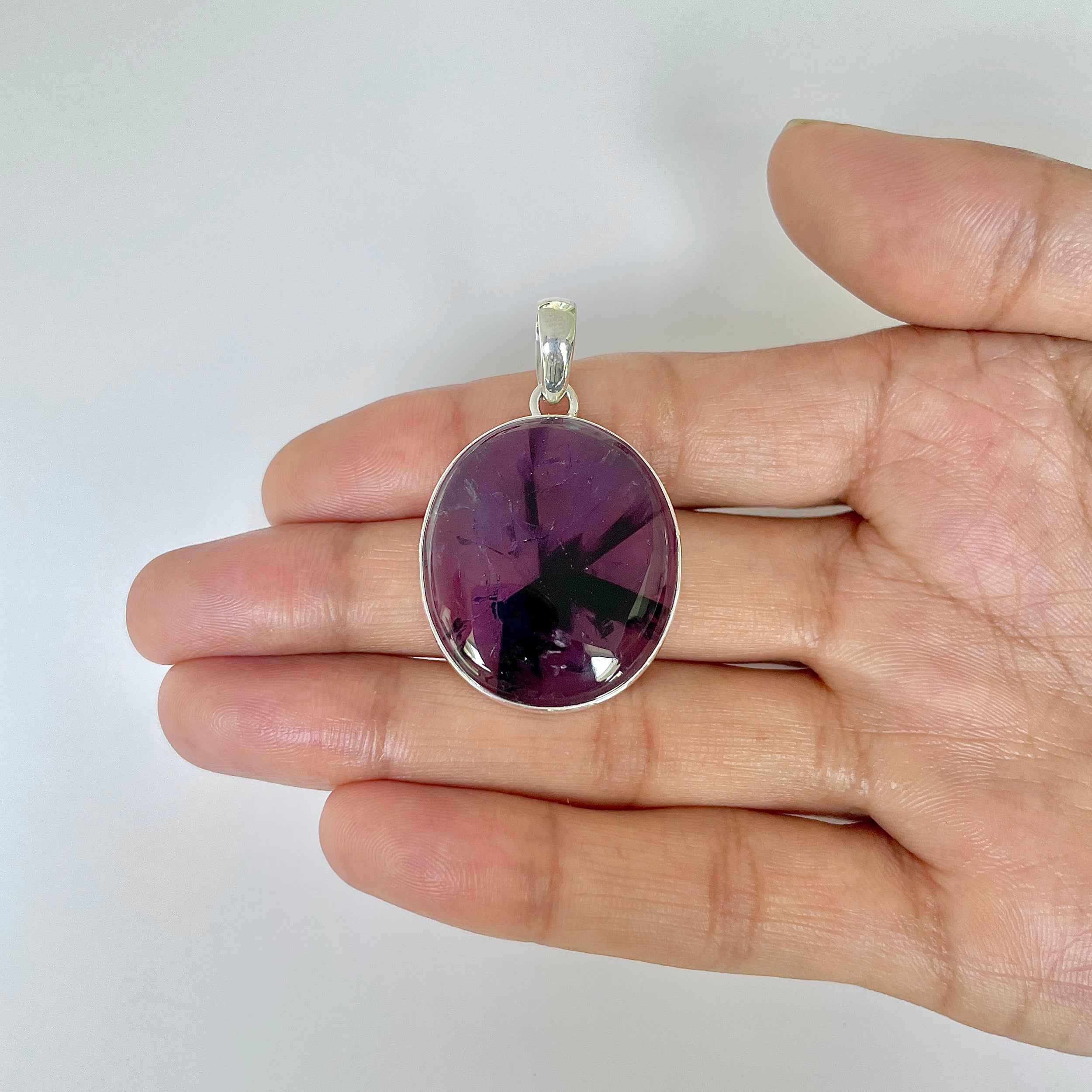 Star Amethyst Pendant-(STA-1-18)