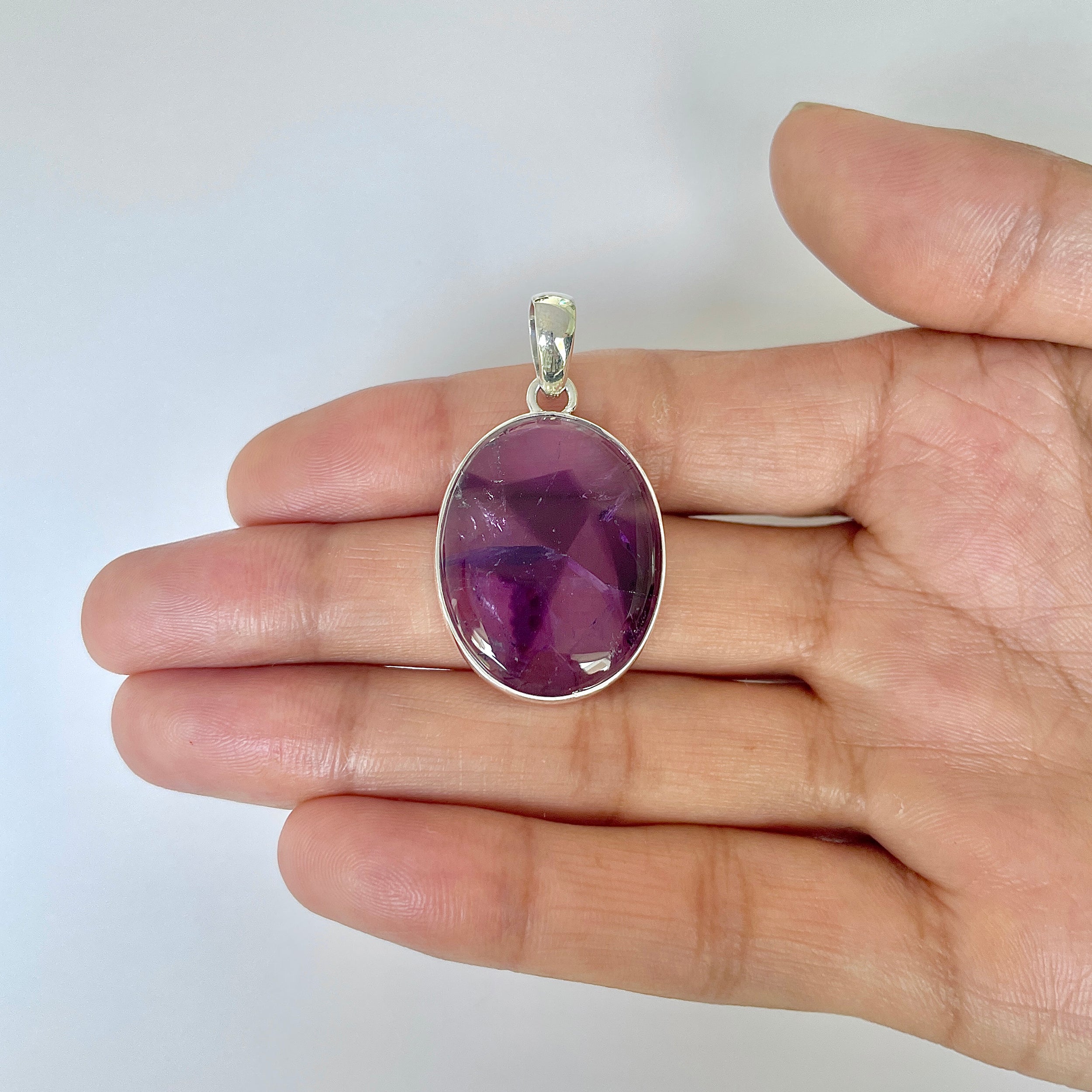 Star Amethyst Pendant-(STA-1-26)