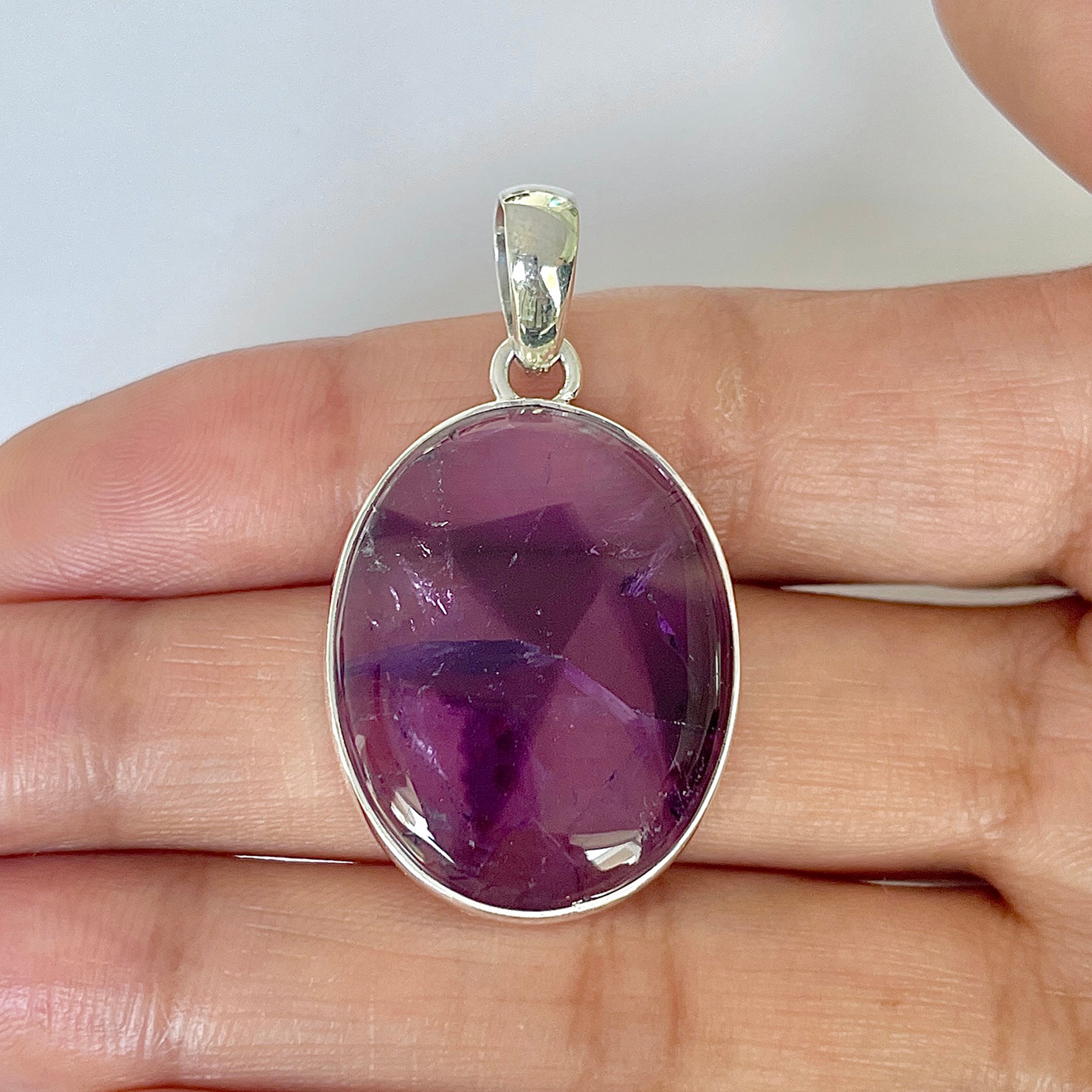 Star Amethyst Pendant-(STA-1-26)
