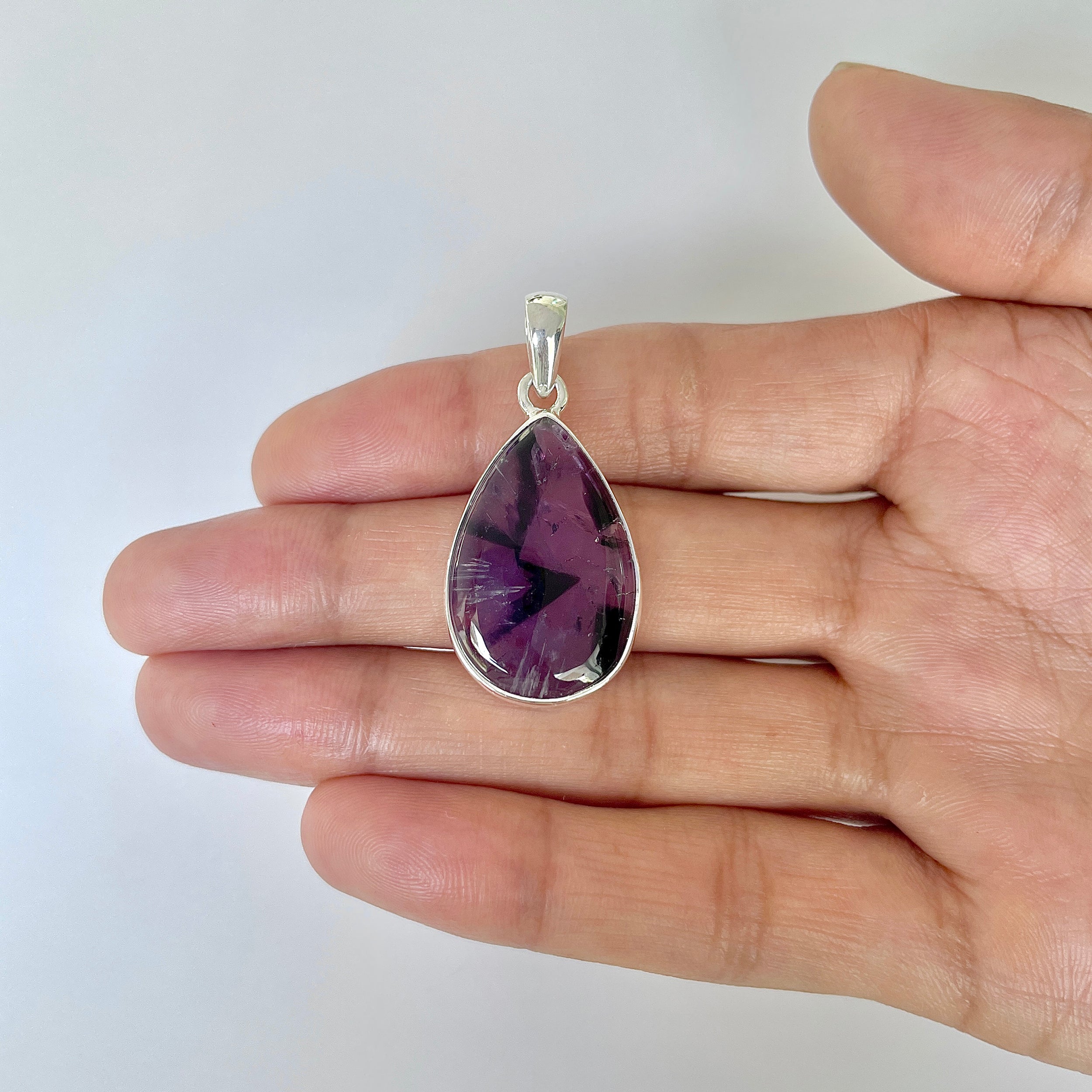 Star Amethyst Pendant-(STA-1-31)