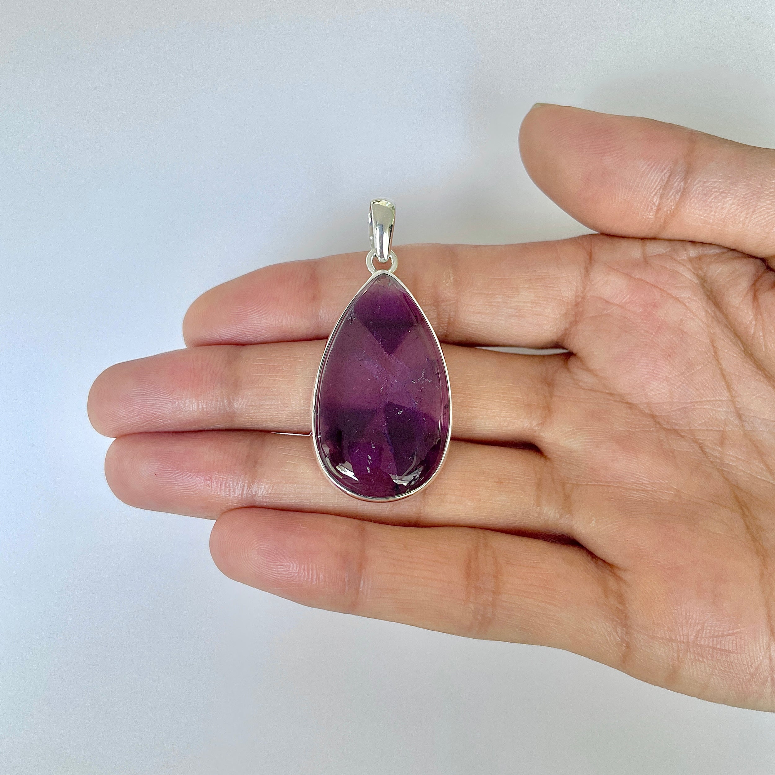 Star Amethyst Pendant-(STA-1-33)