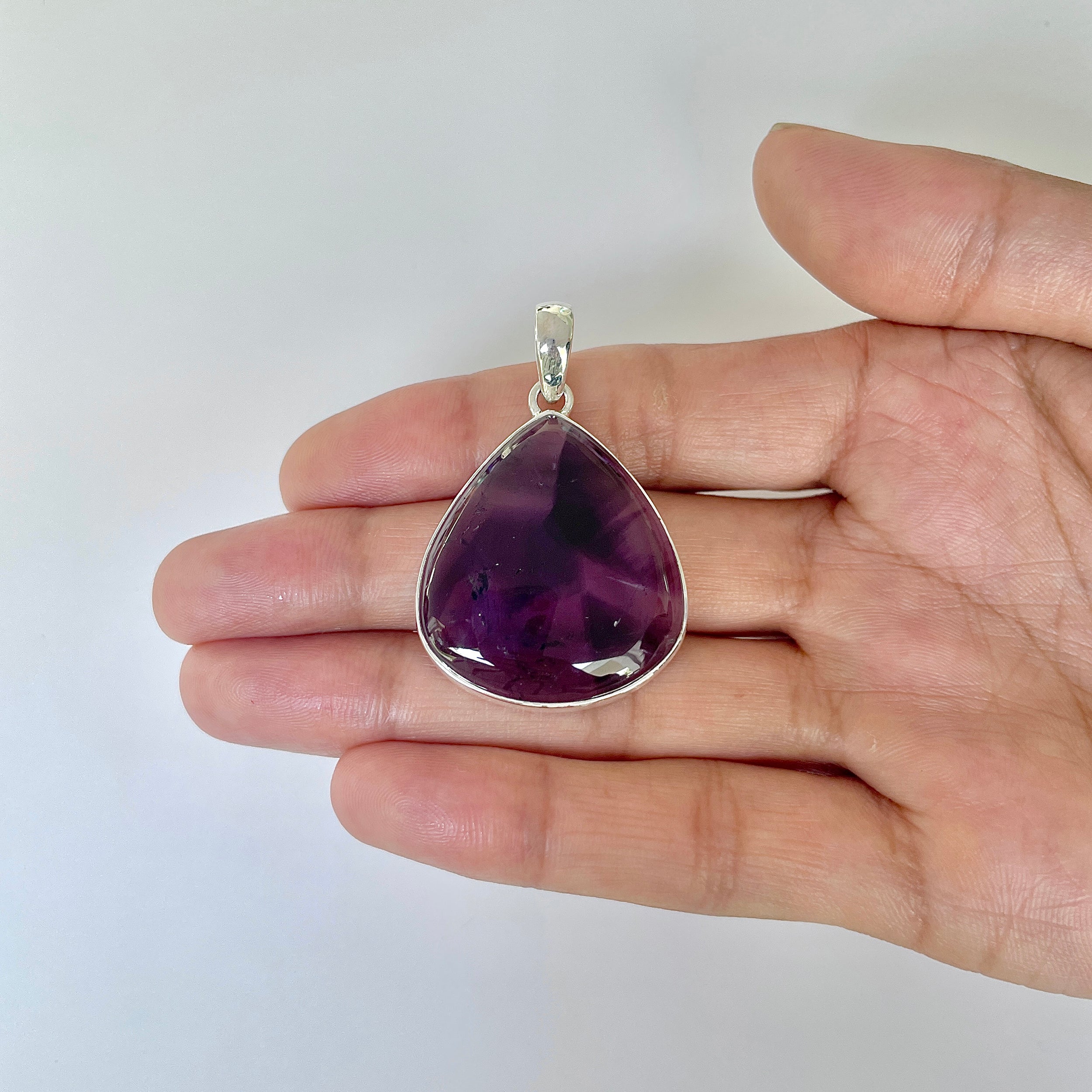 Star Amethyst Pendant-(STA-1-38)