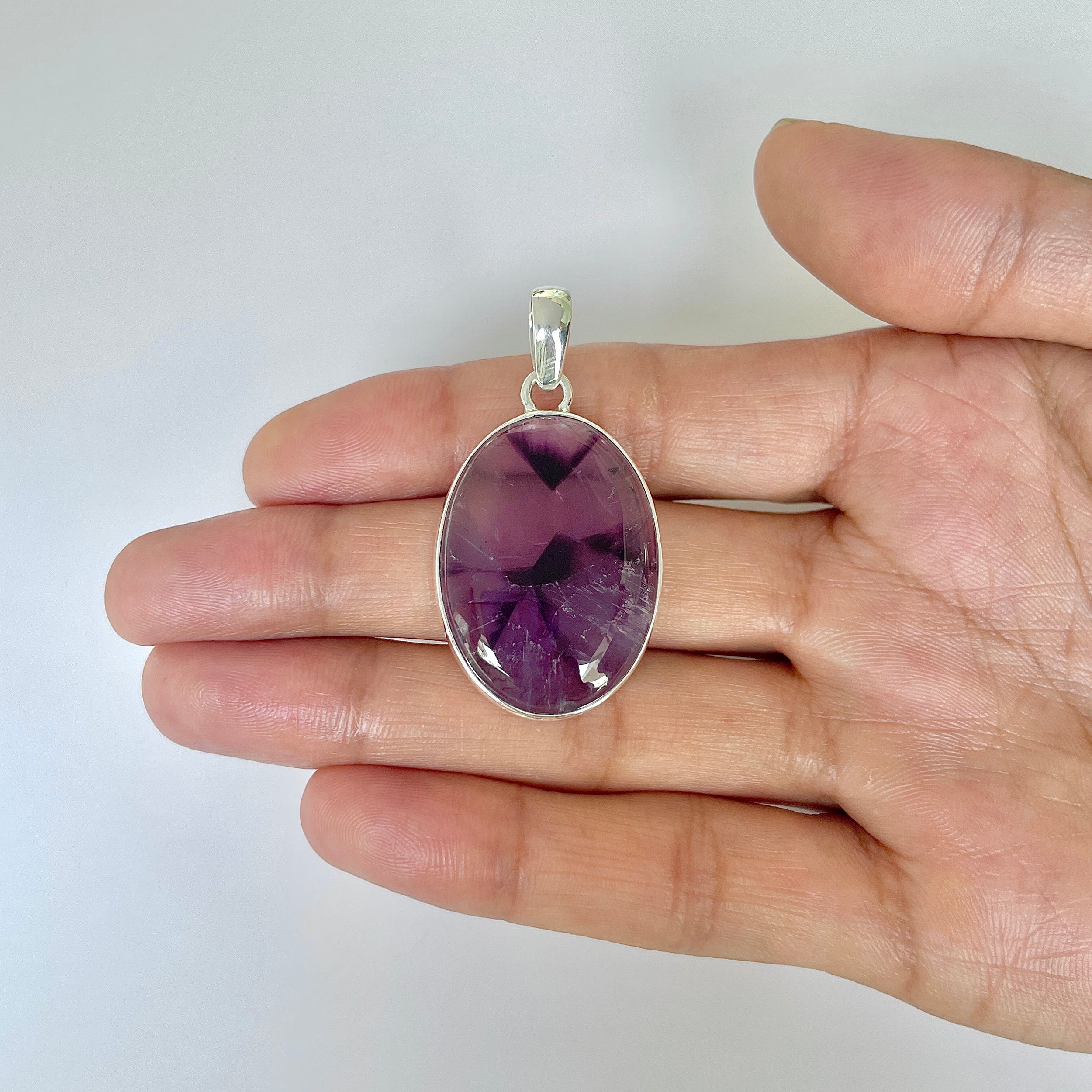 Star Amethyst Pendant-(STA-1-40)