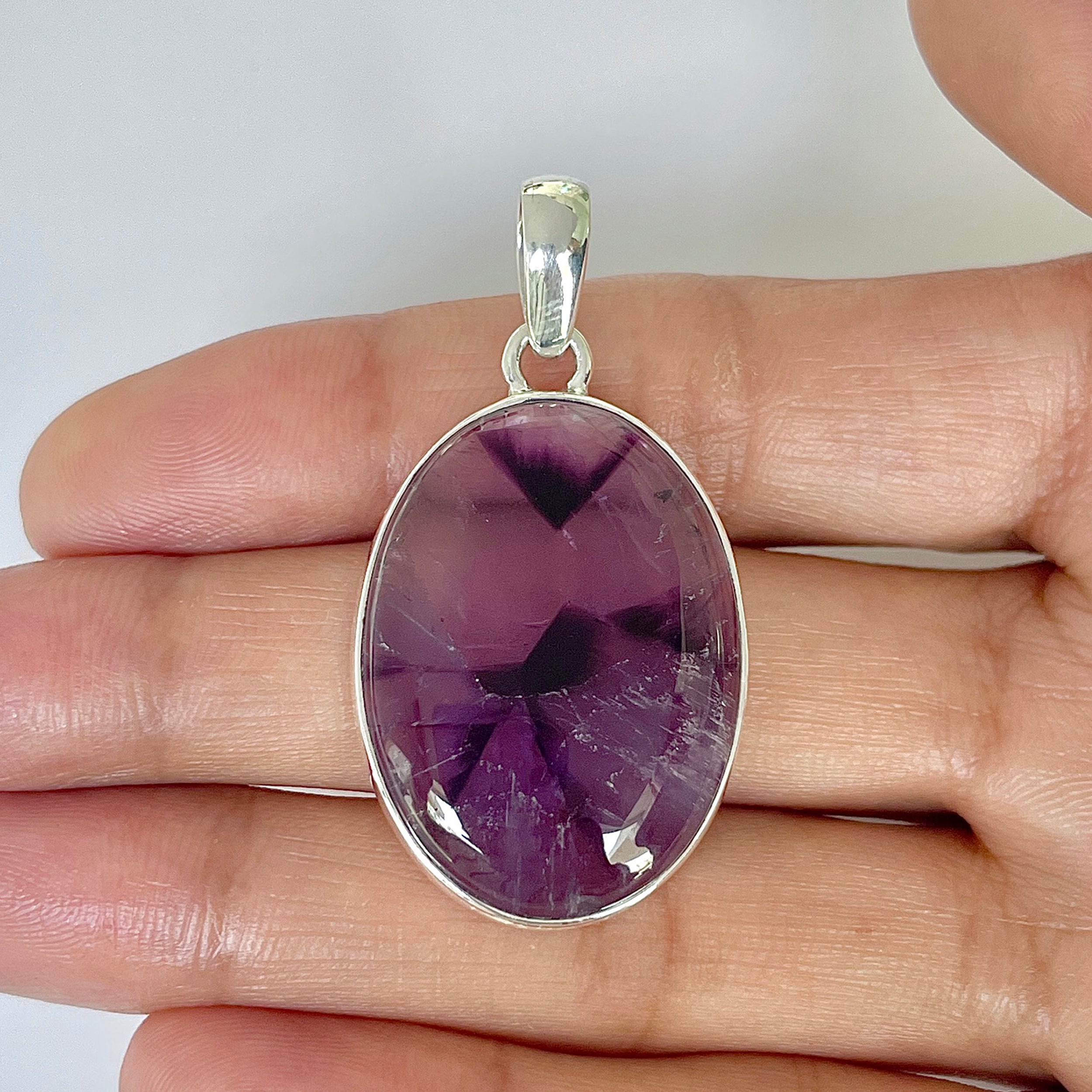 Star Amethyst Pendant-(STA-1-40)