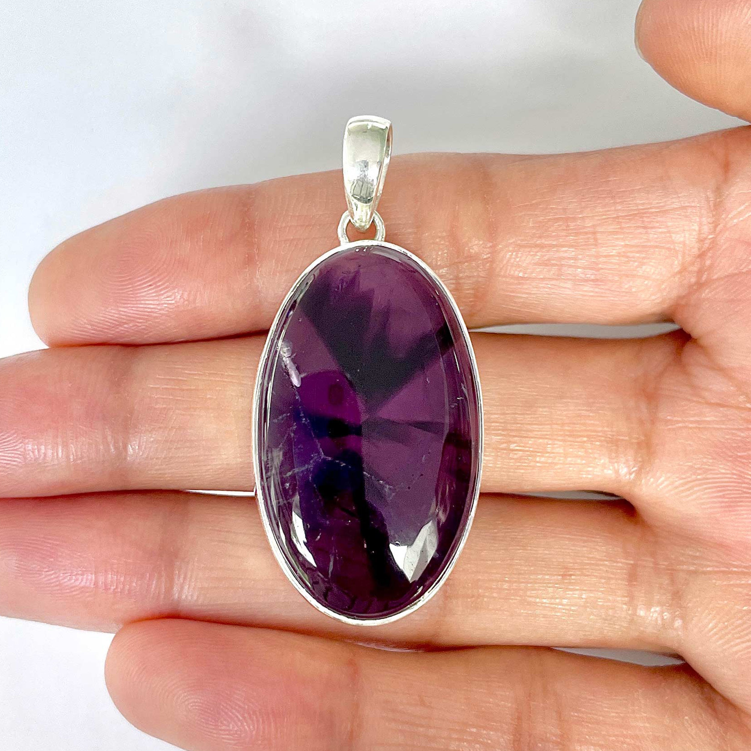Star Amethyst Pendant-(STA-1-47)