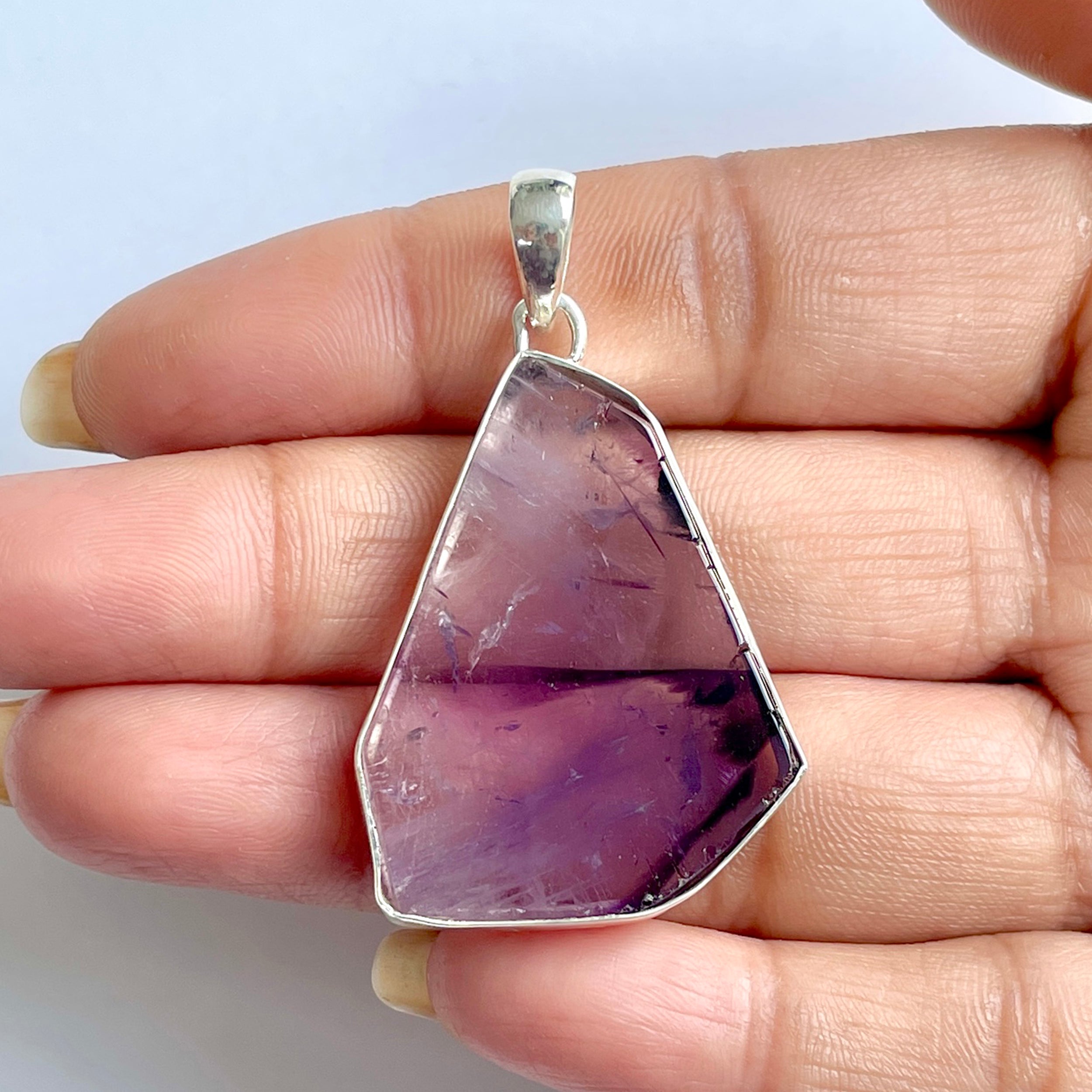 Star Amethyst Slice Pendant-(STA-1-88)