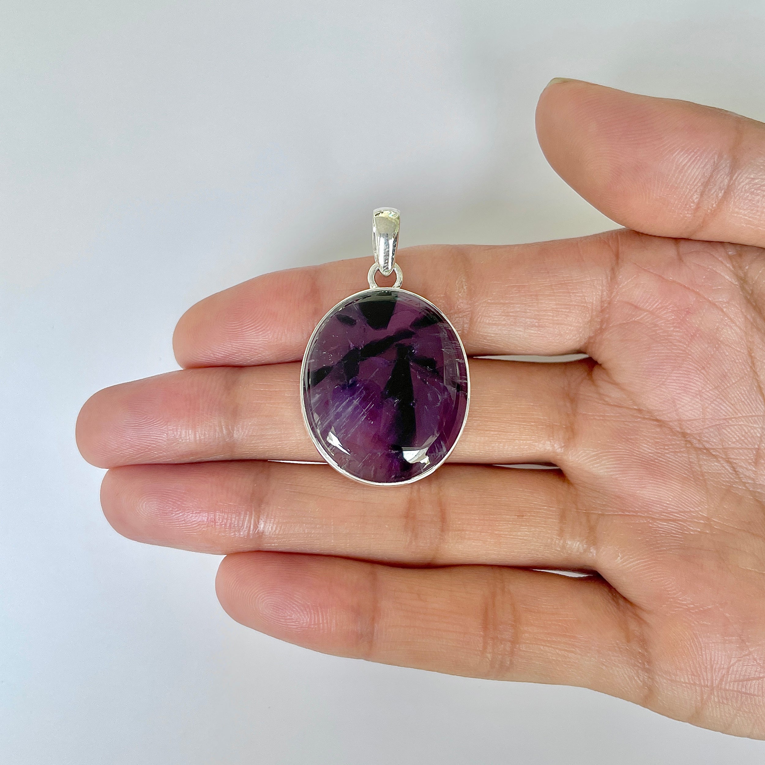 Star Amethyst Pendant-(STA-1-9)