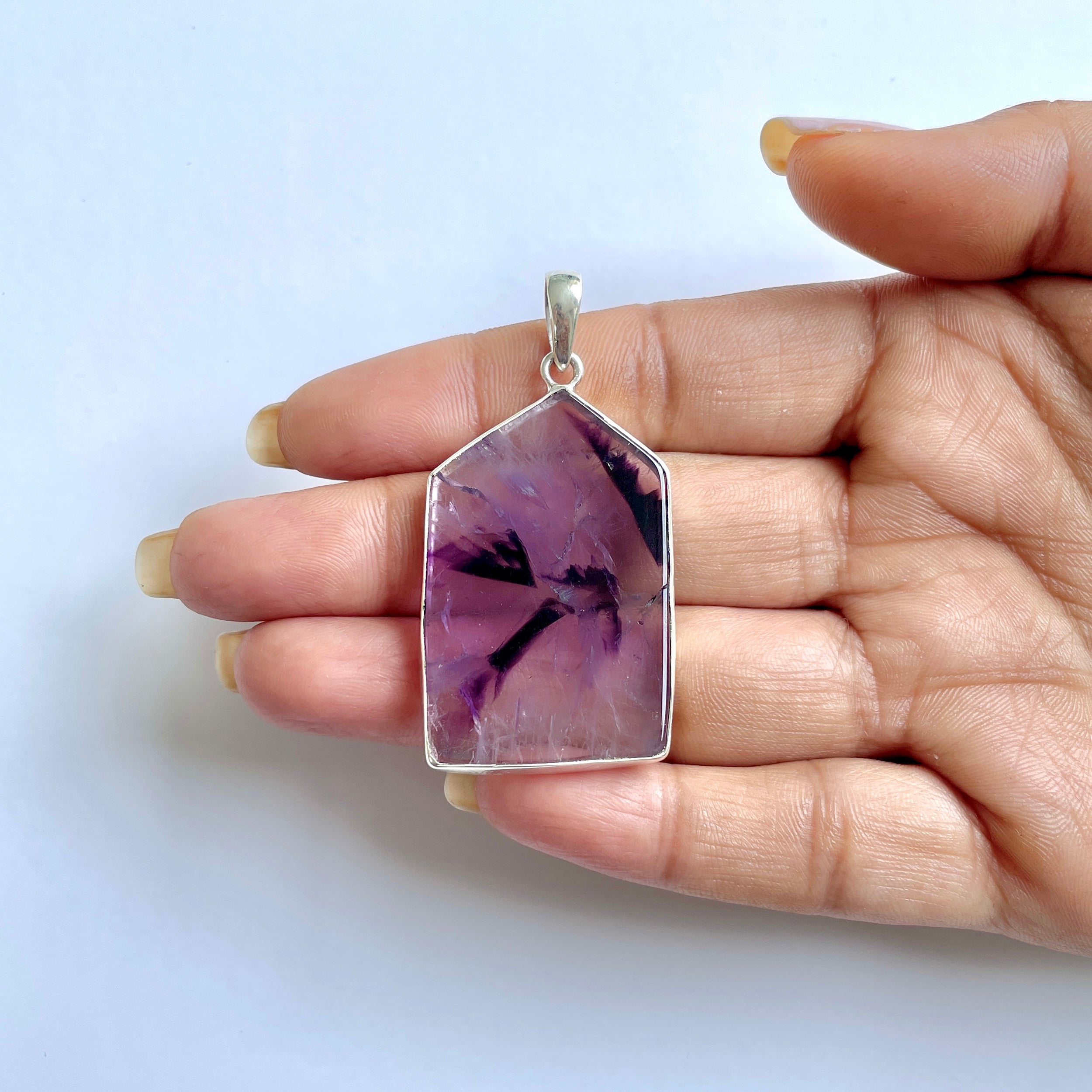 Star Amethyst Slice Pendant-(STA-1-96)