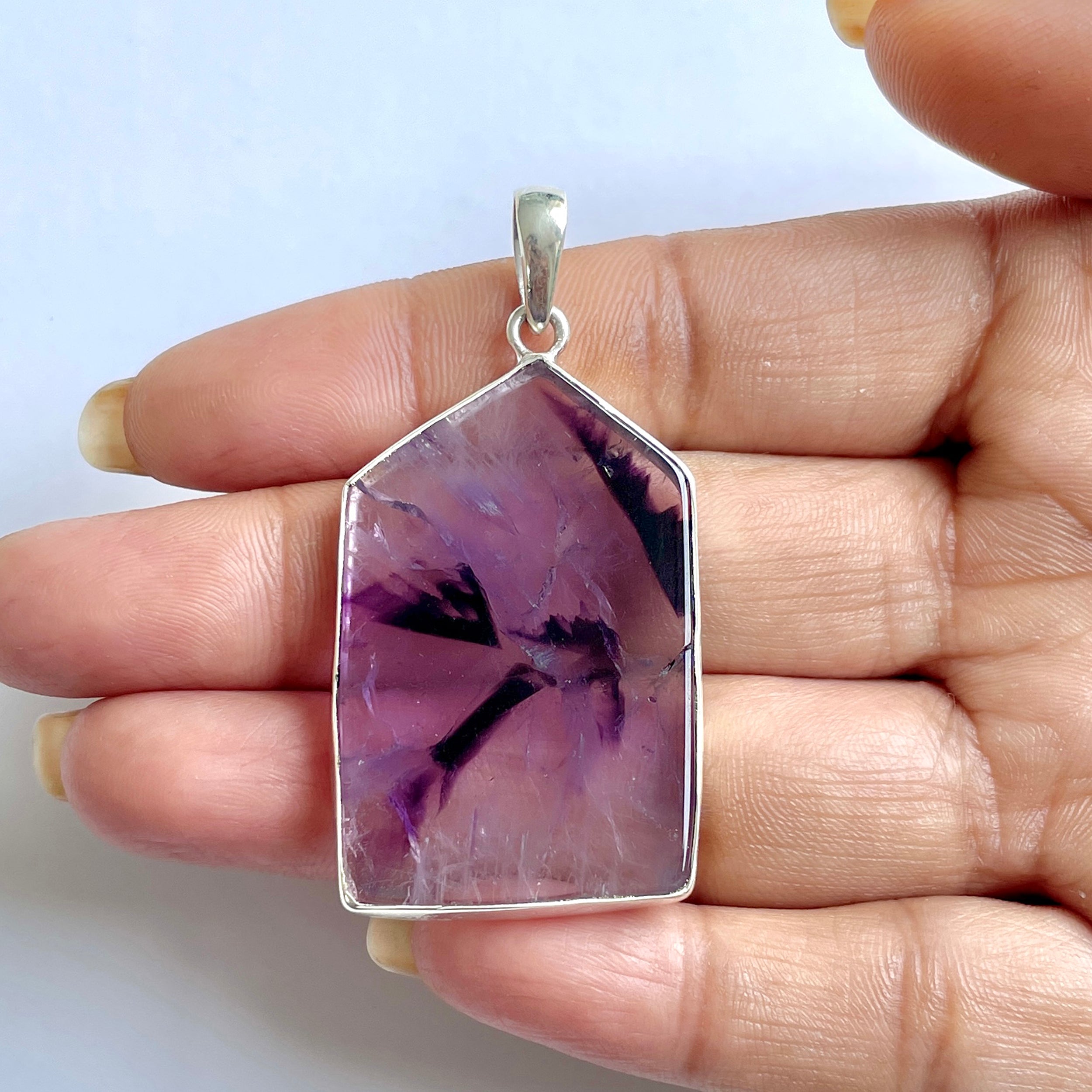 Star Amethyst Slice Pendant-(STA-1-96)