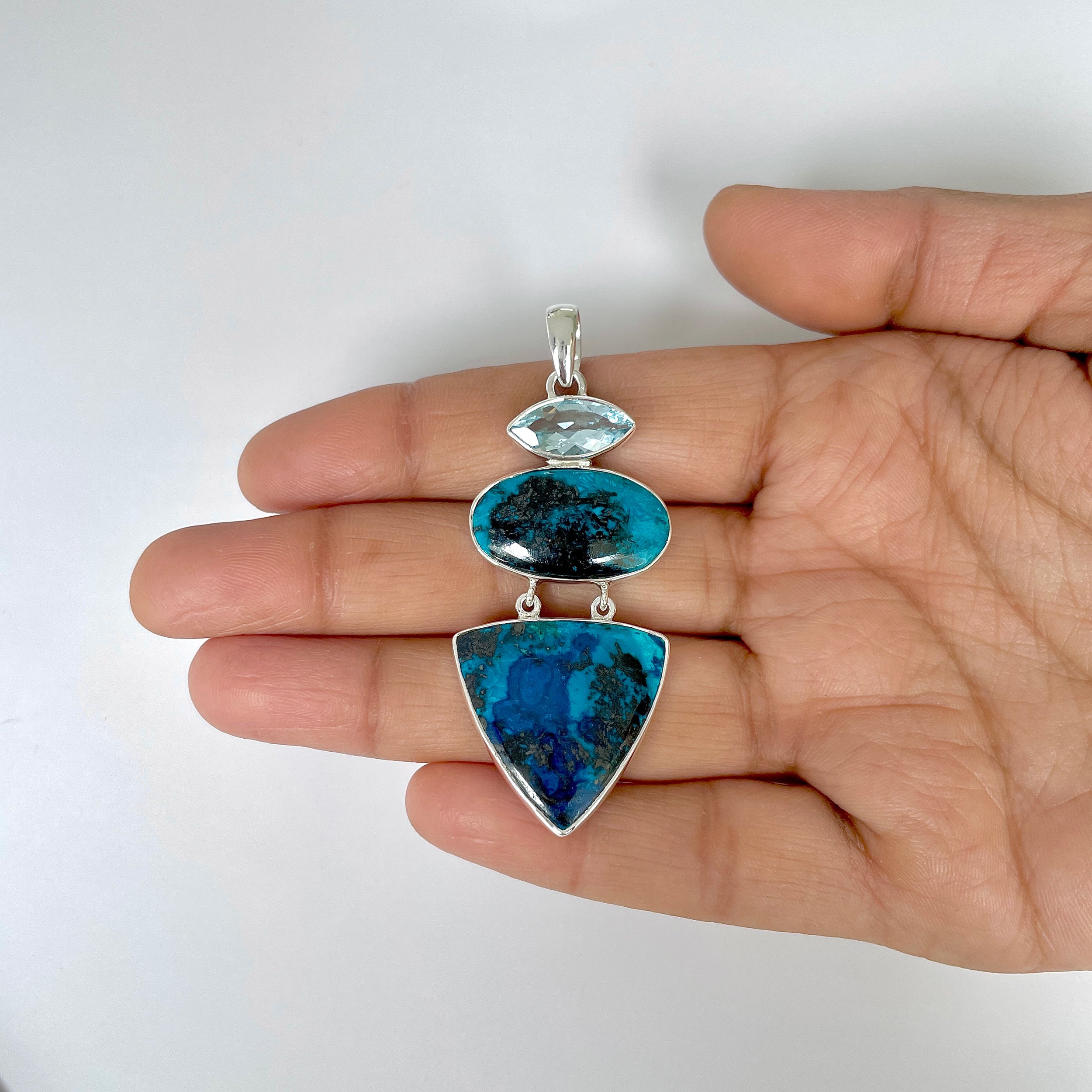 Shattuckite Pendant-(STK-1-14)