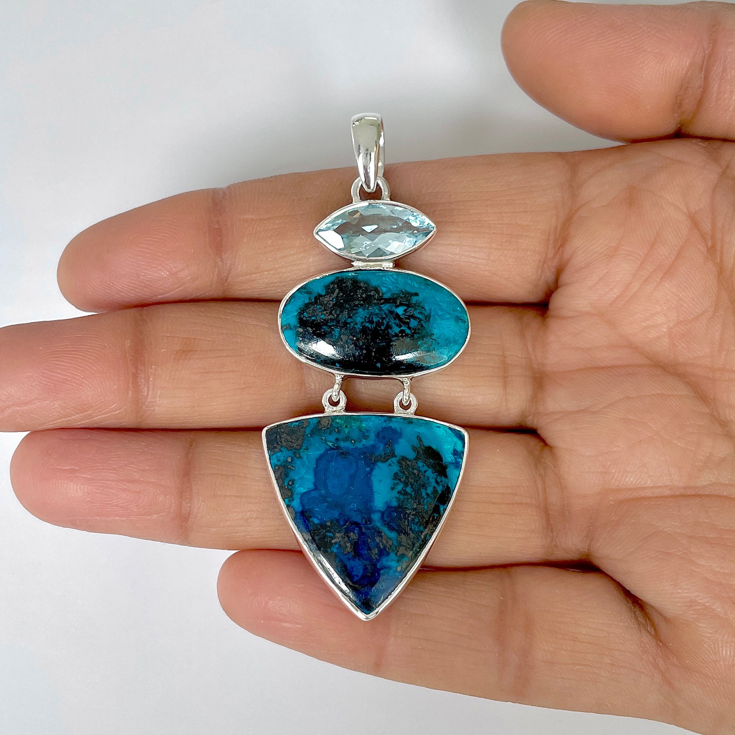 Shattuckite Pendant-(STK-1-14)