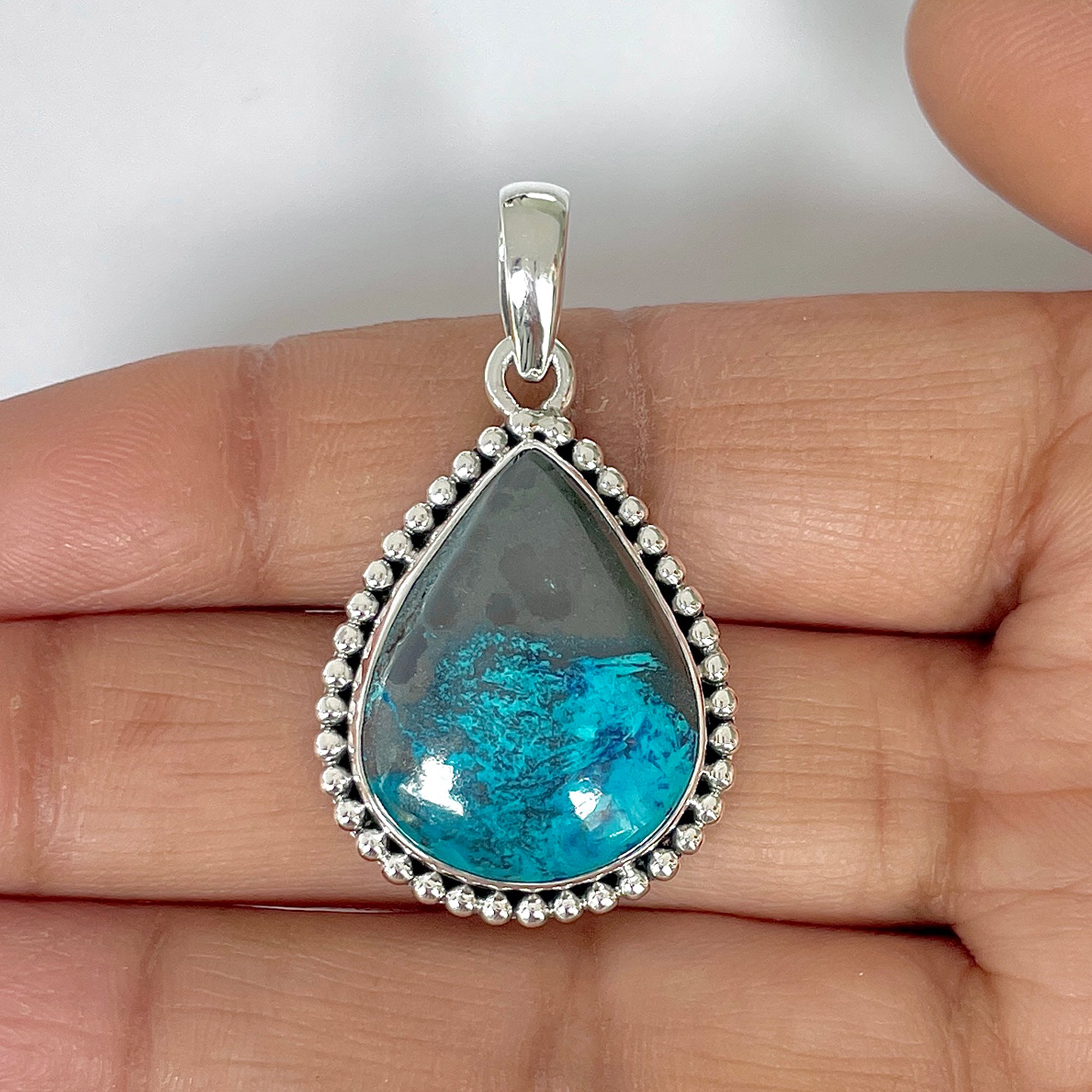 Shattuckite Pendant-(STK-1-19)