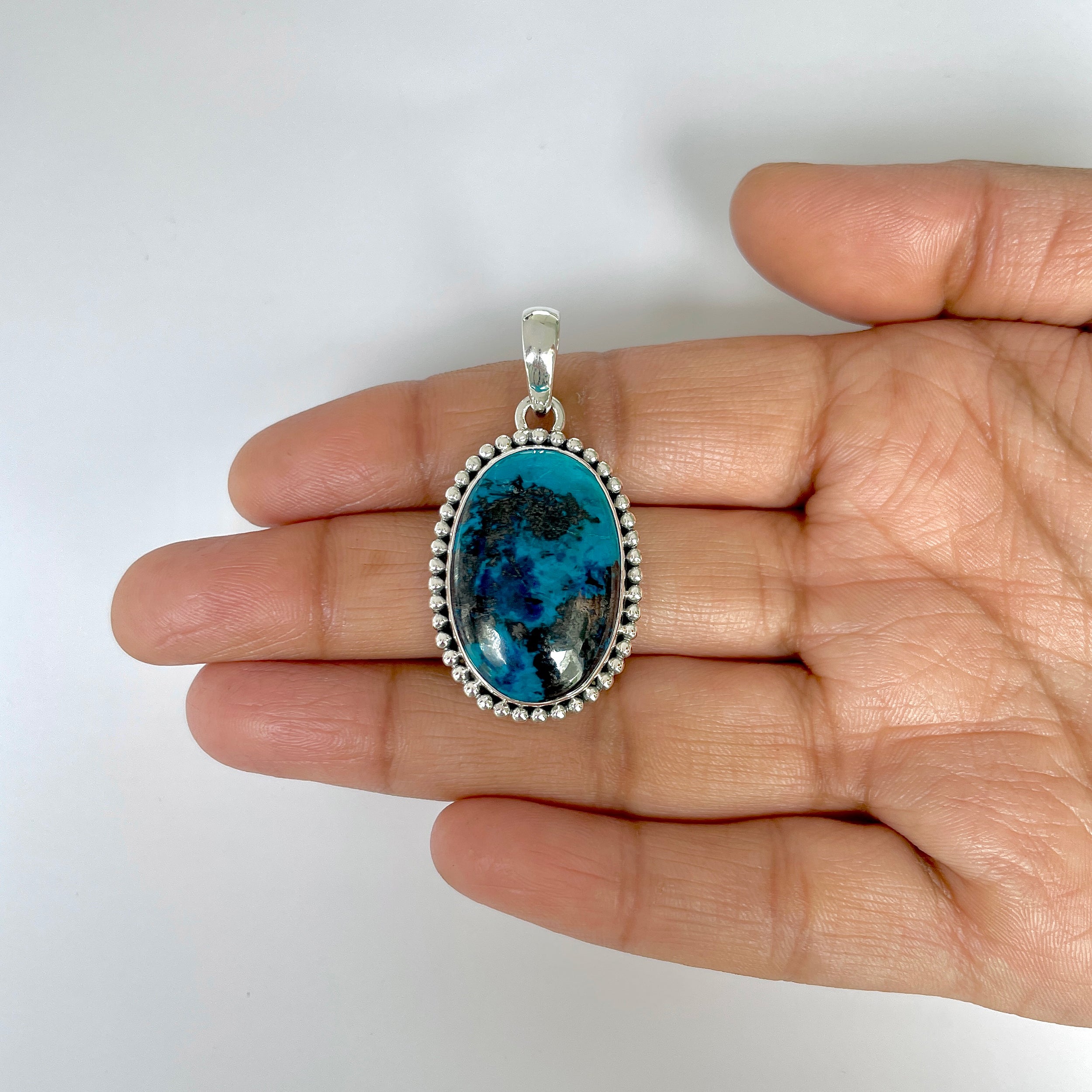 Shattuckite Pendant-(STK-1-32)