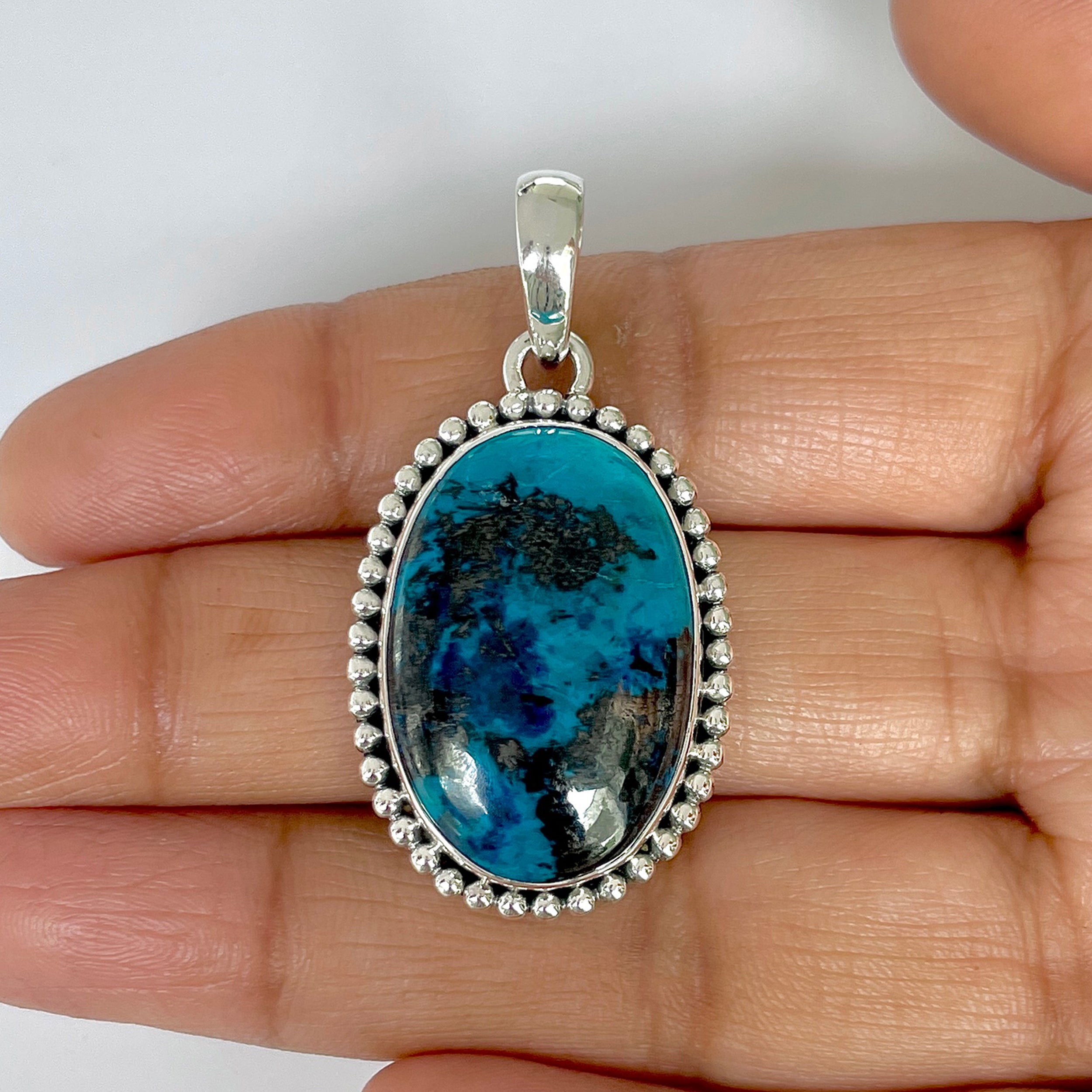 Shattuckite Pendant-(STK-1-32)