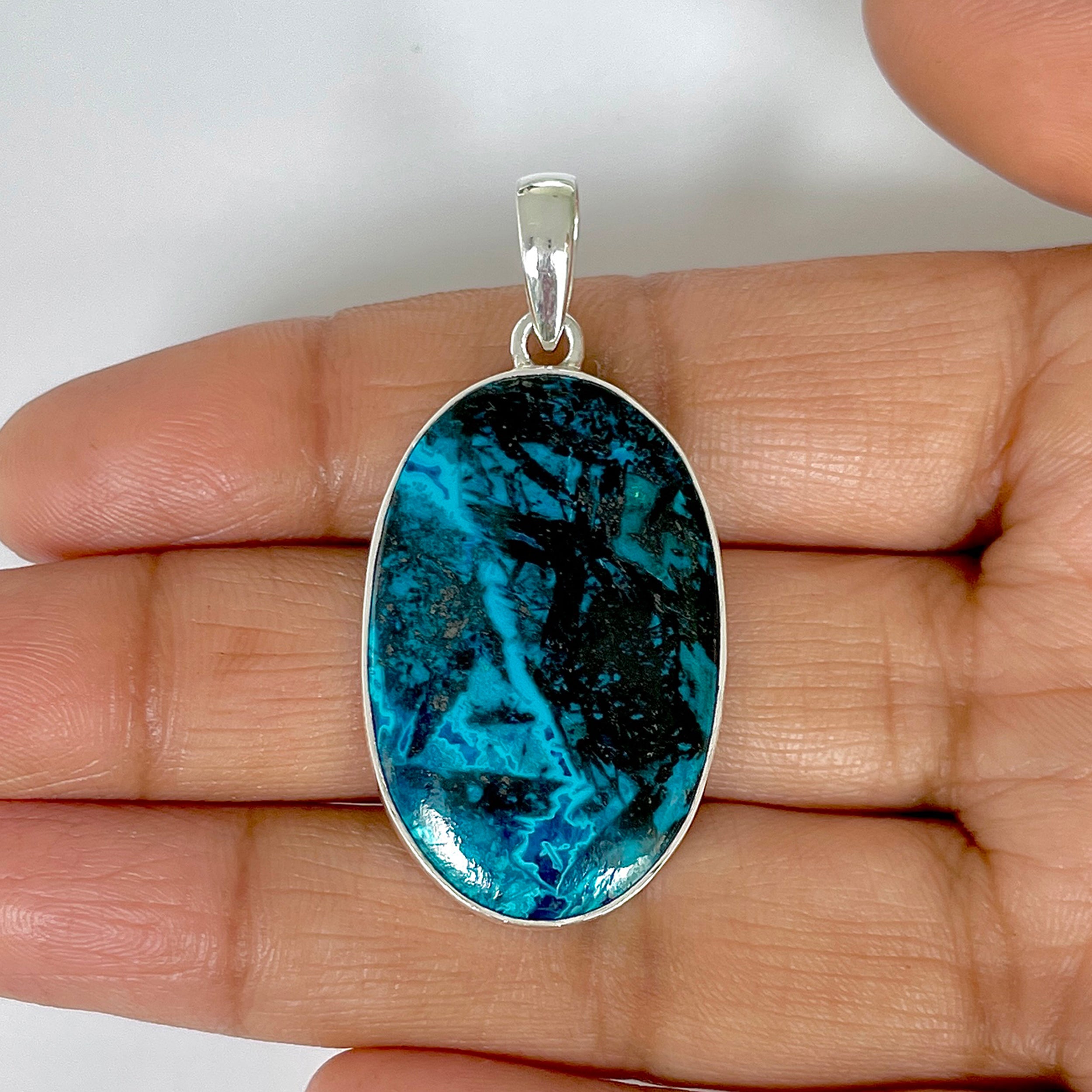 Shattuckite Pendant-(STK-1-36)