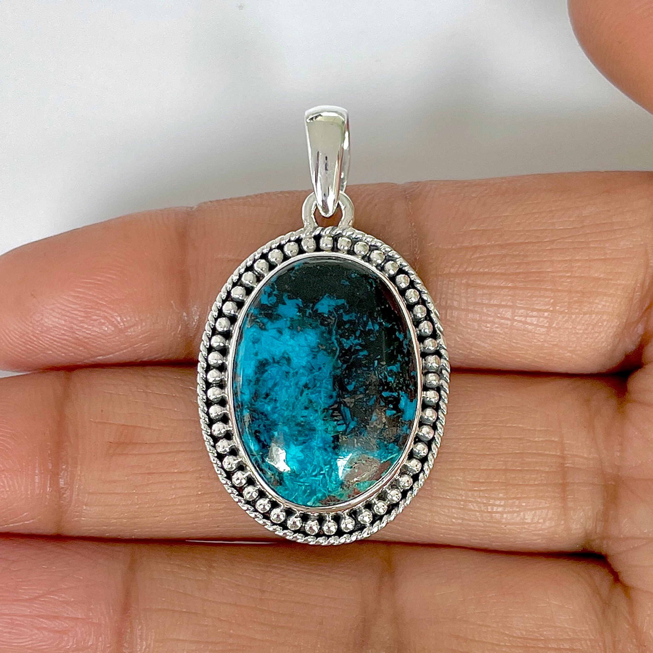 Shattuckite Pendant-(STK-1-37)