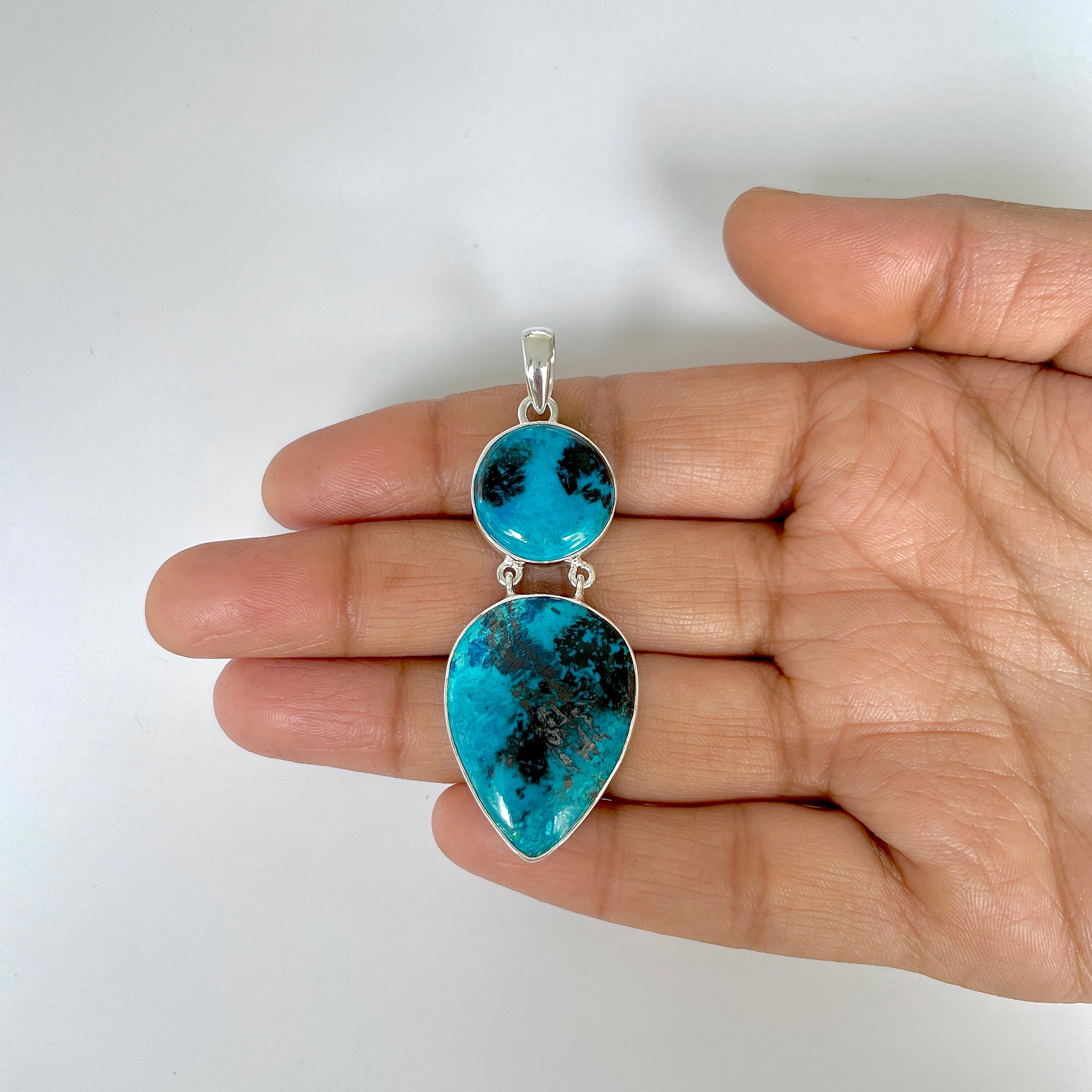 Shattuckite Pendant-(STK-1-38)