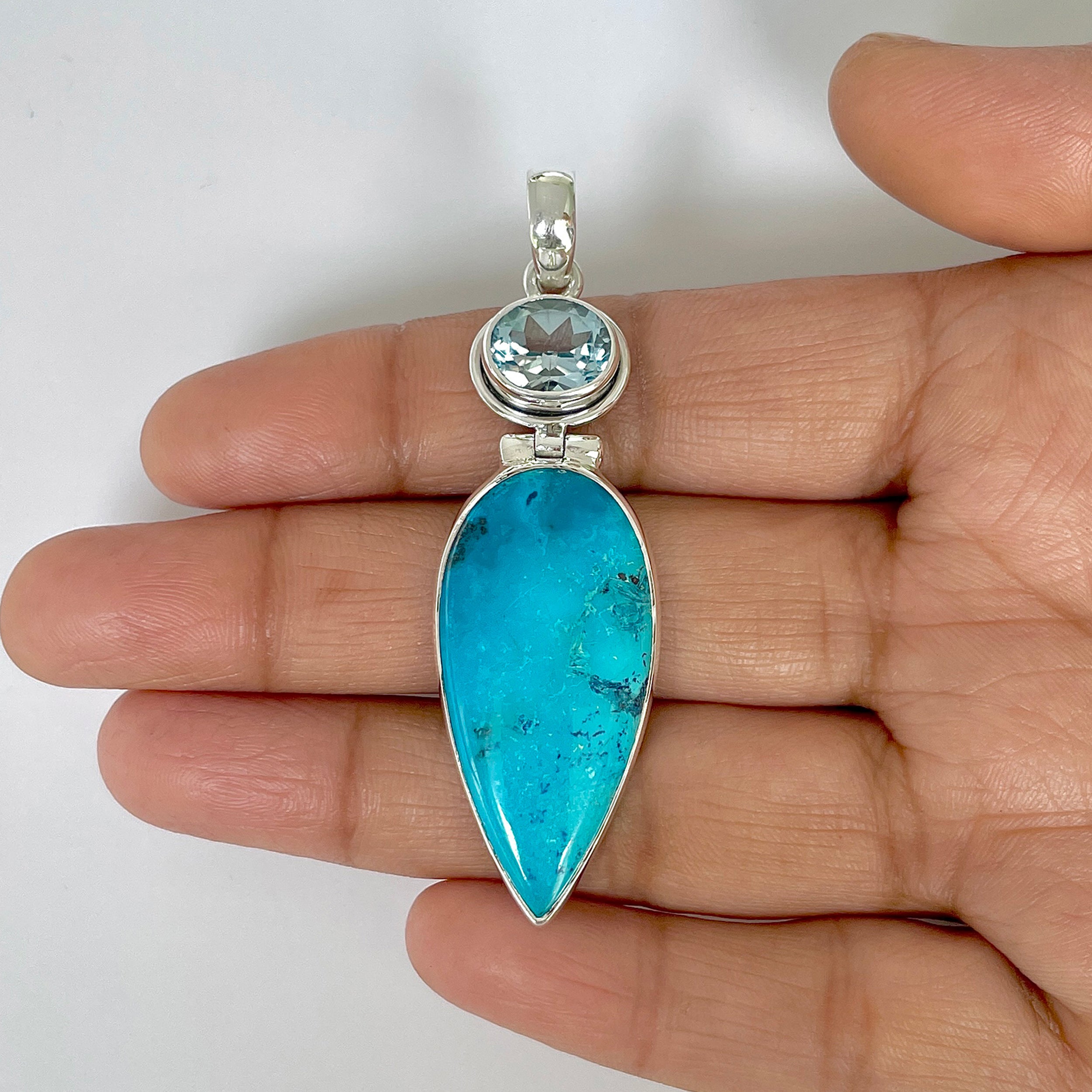 Shattuckite Pendant-(STK-1-41)
