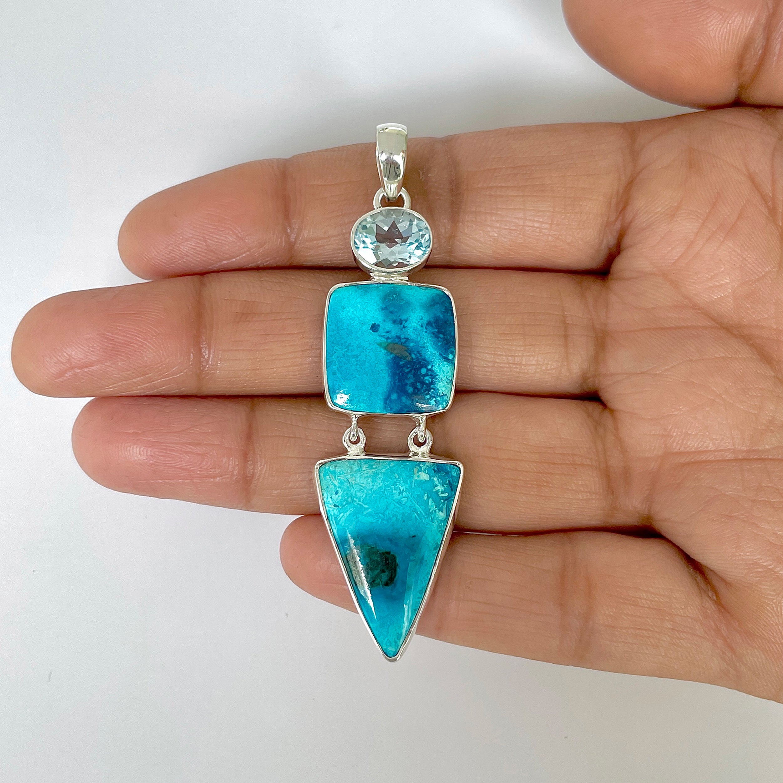 Shattuckite Pendant-(STK-1-42)