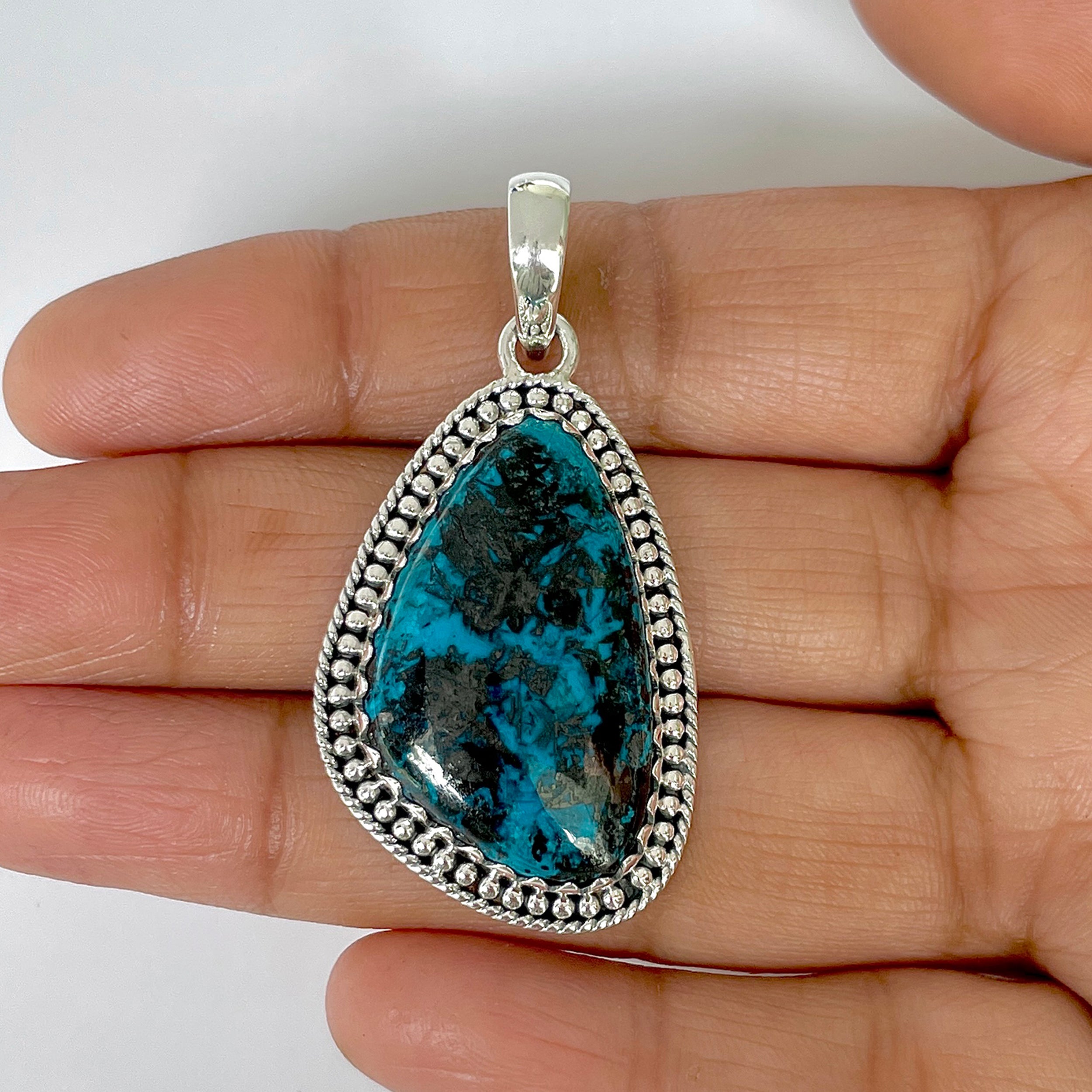 Shattuckite Pendant-(STK-1-43)