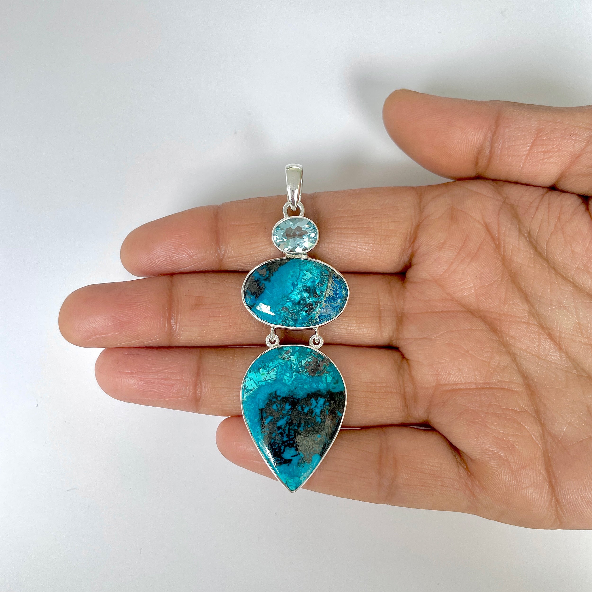 Shattuckite Pendant-(STK-1-5)