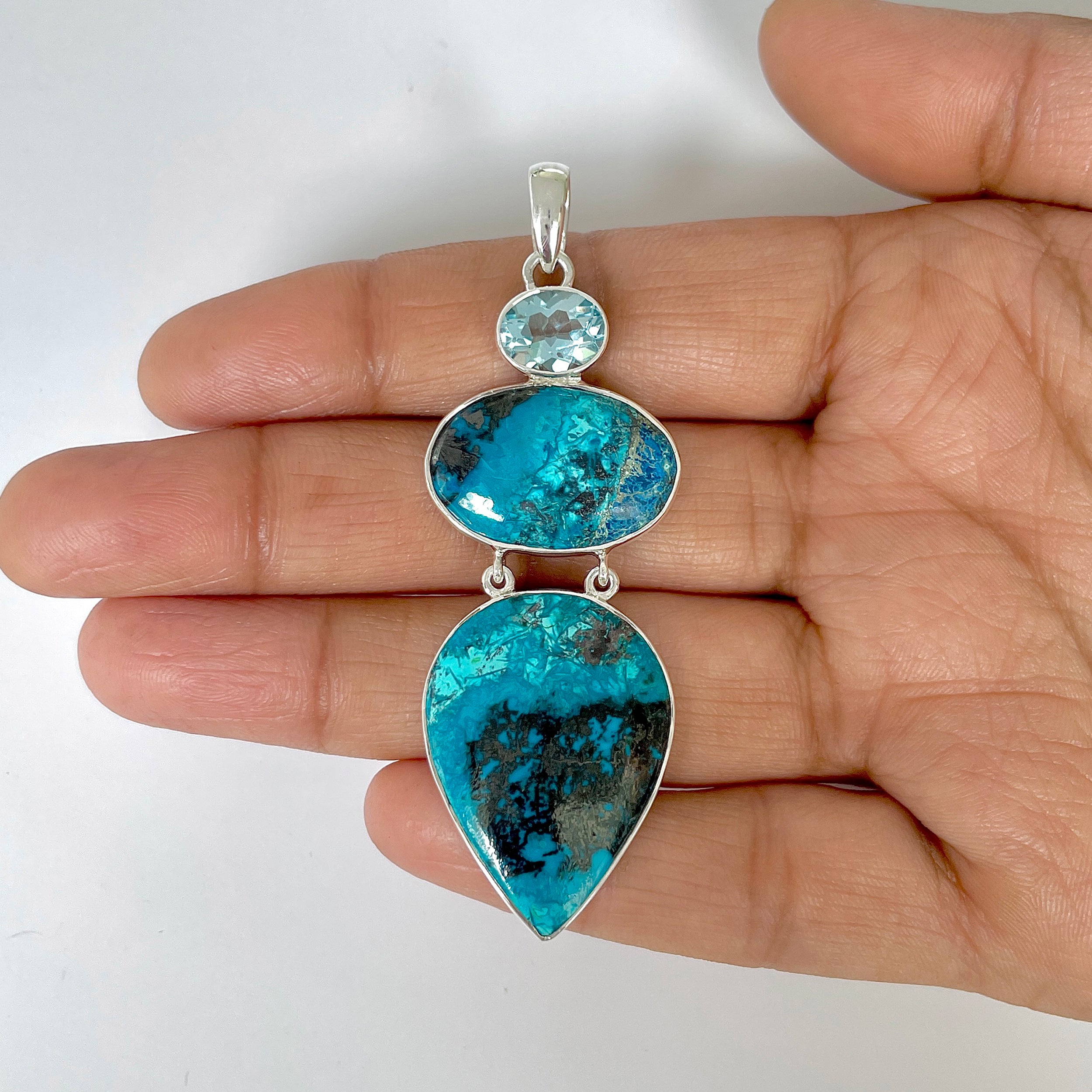 Shattuckite Pendant-(STK-1-5)