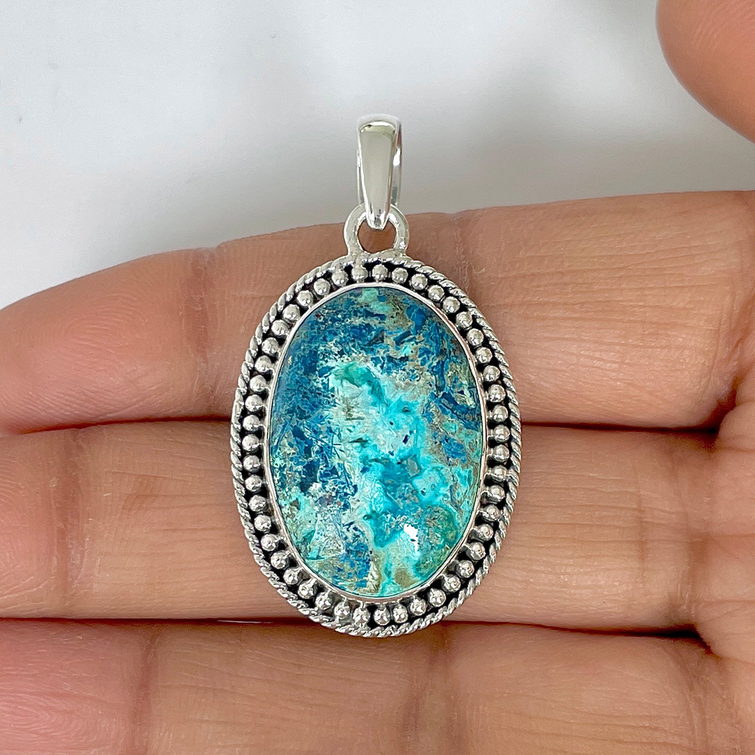 Shattuckite Pendant-(STK-1-6)