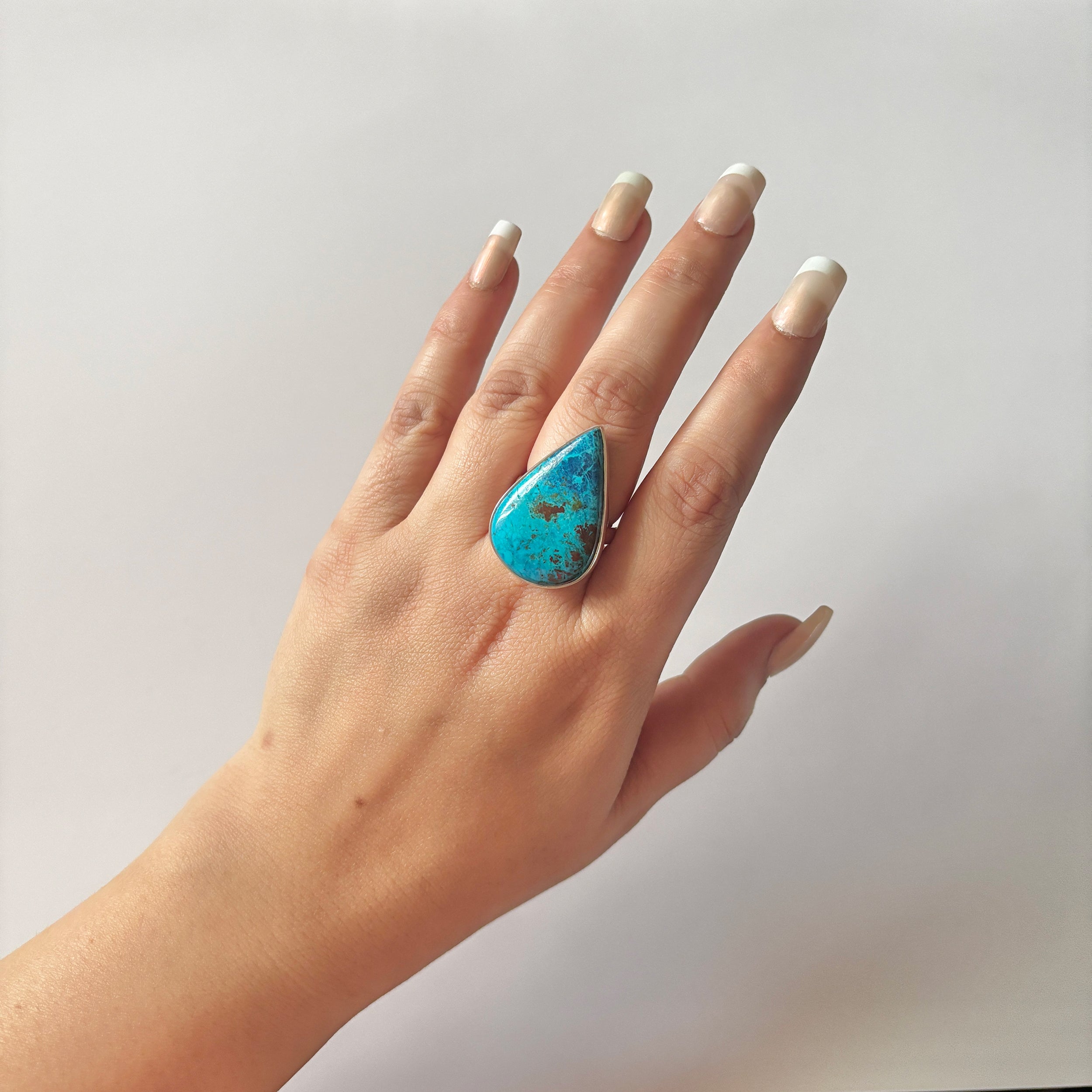 Shattuckite Ring-(STK-2-82)