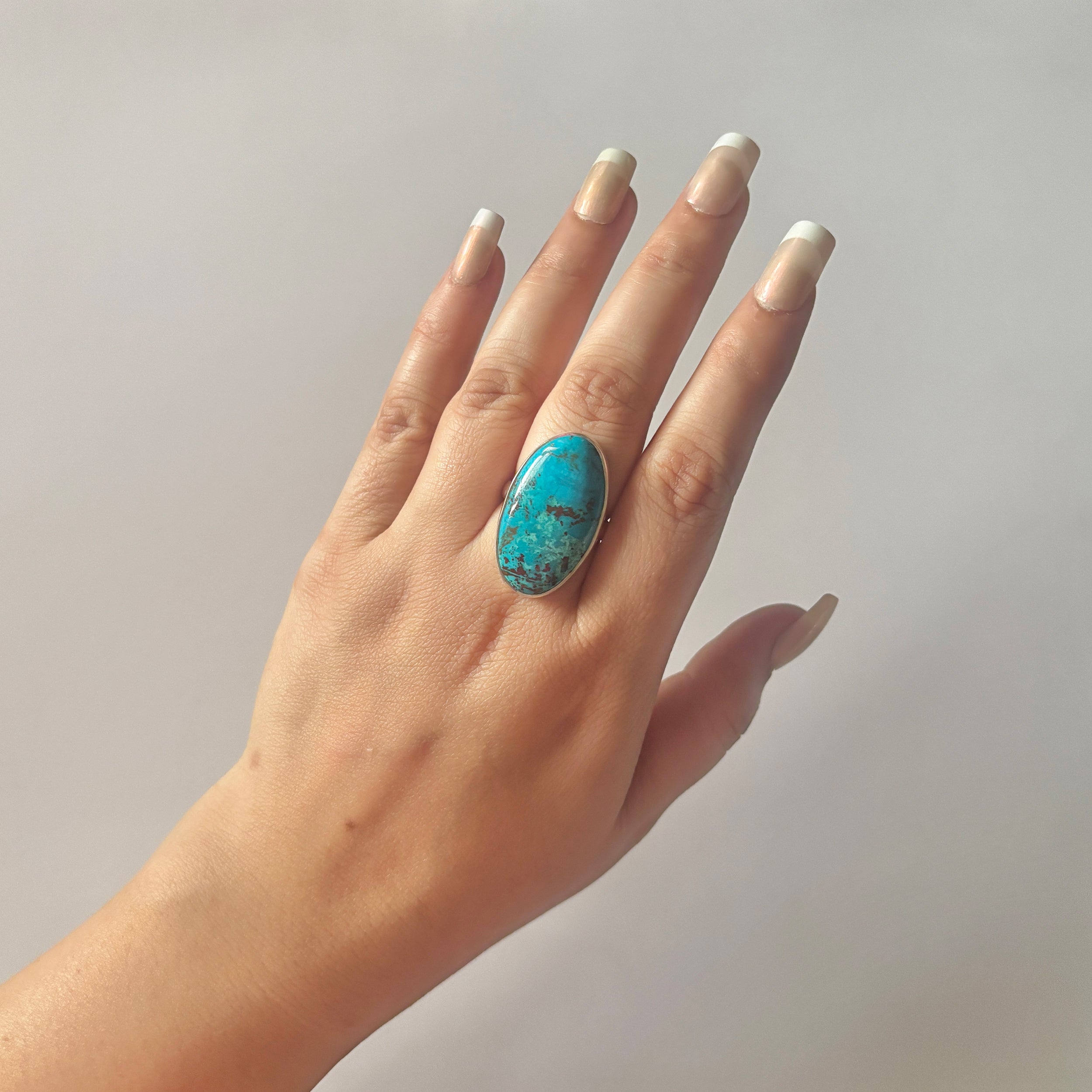 Shattuckite Ring-(STK-2-14)