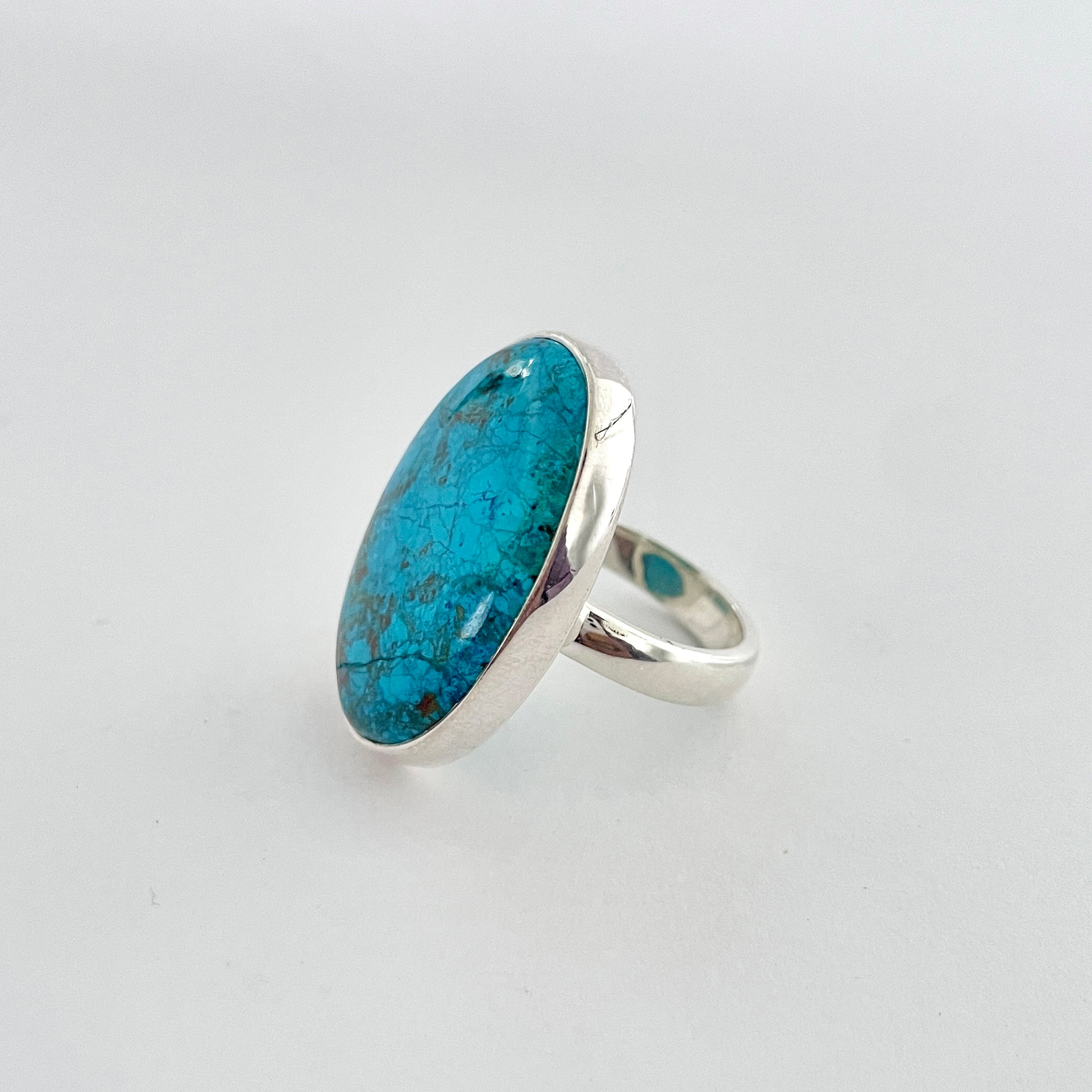 Shattuckite Ring-(STK-2-15)