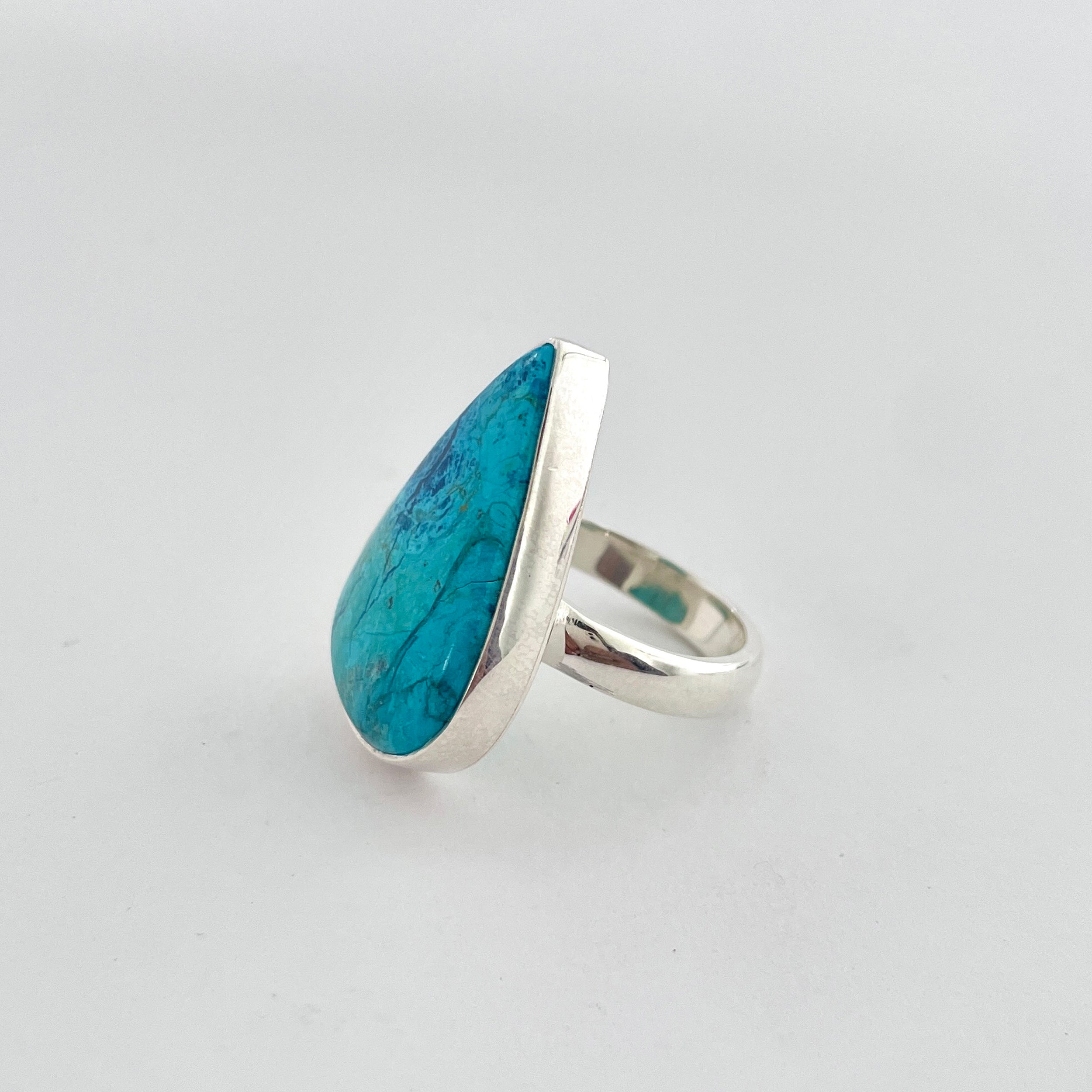 Shattuckite Ring-(STK-2-16)