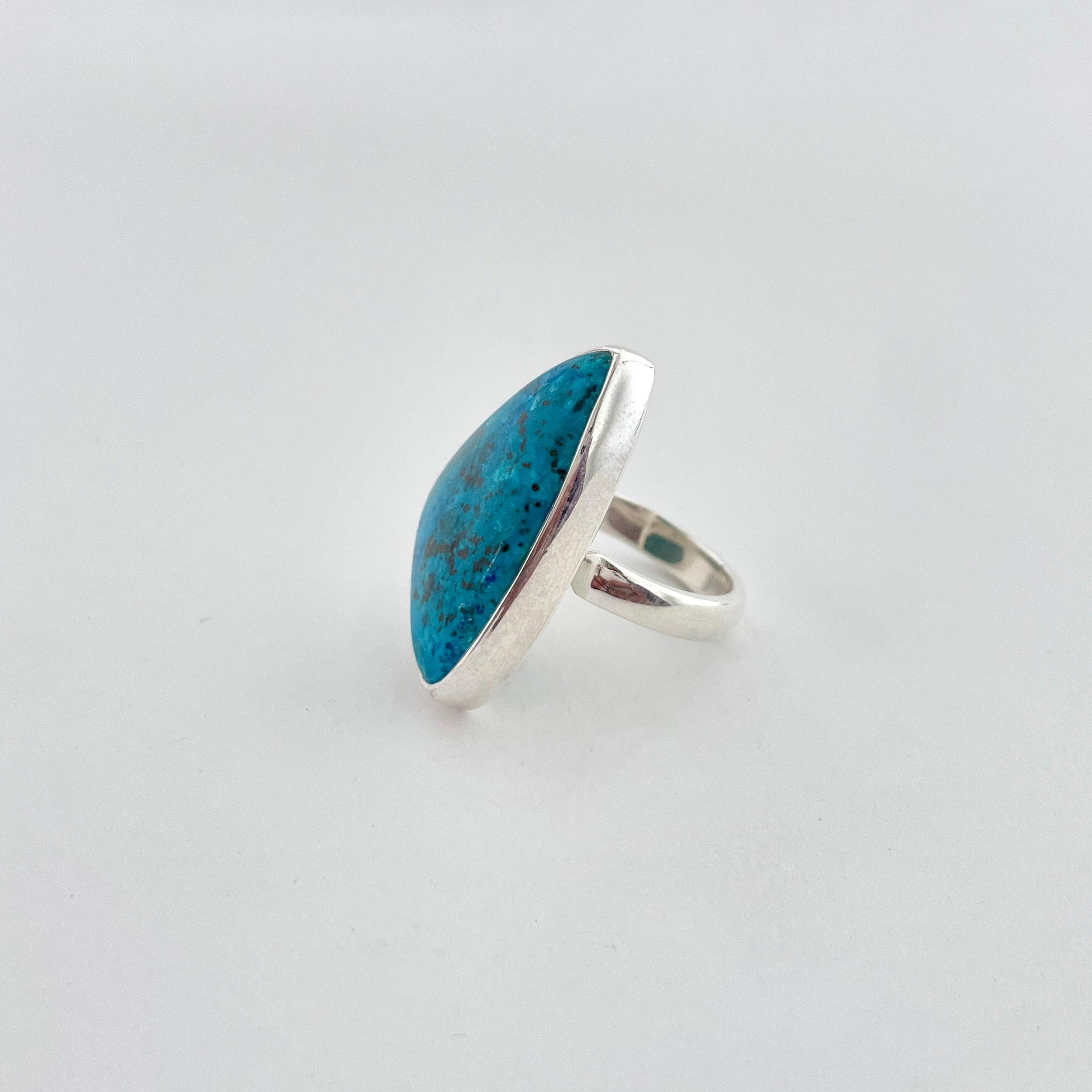 Shattuckite Ring-(STK-2-19)