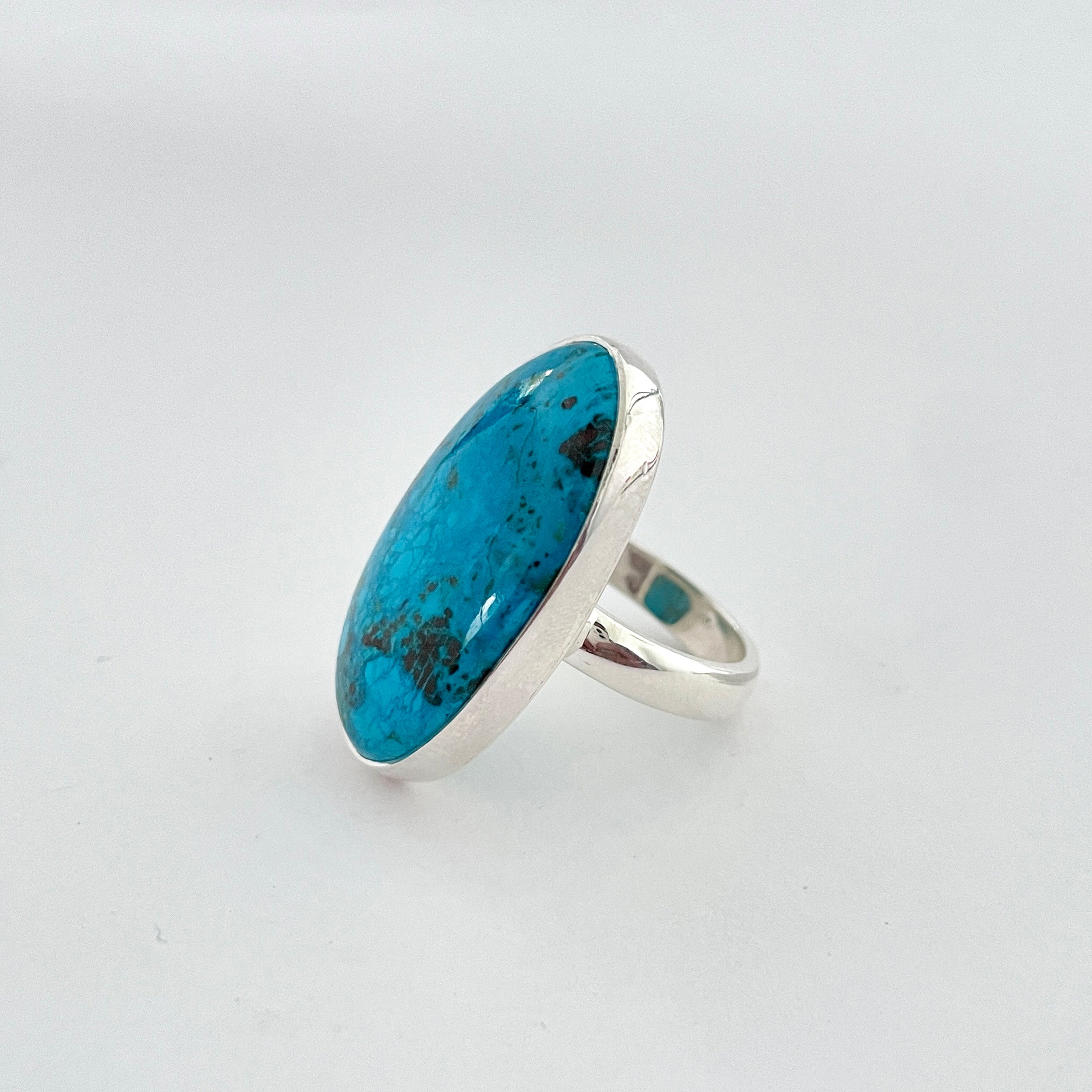 Shattuckite Ring-(STK-2-21)