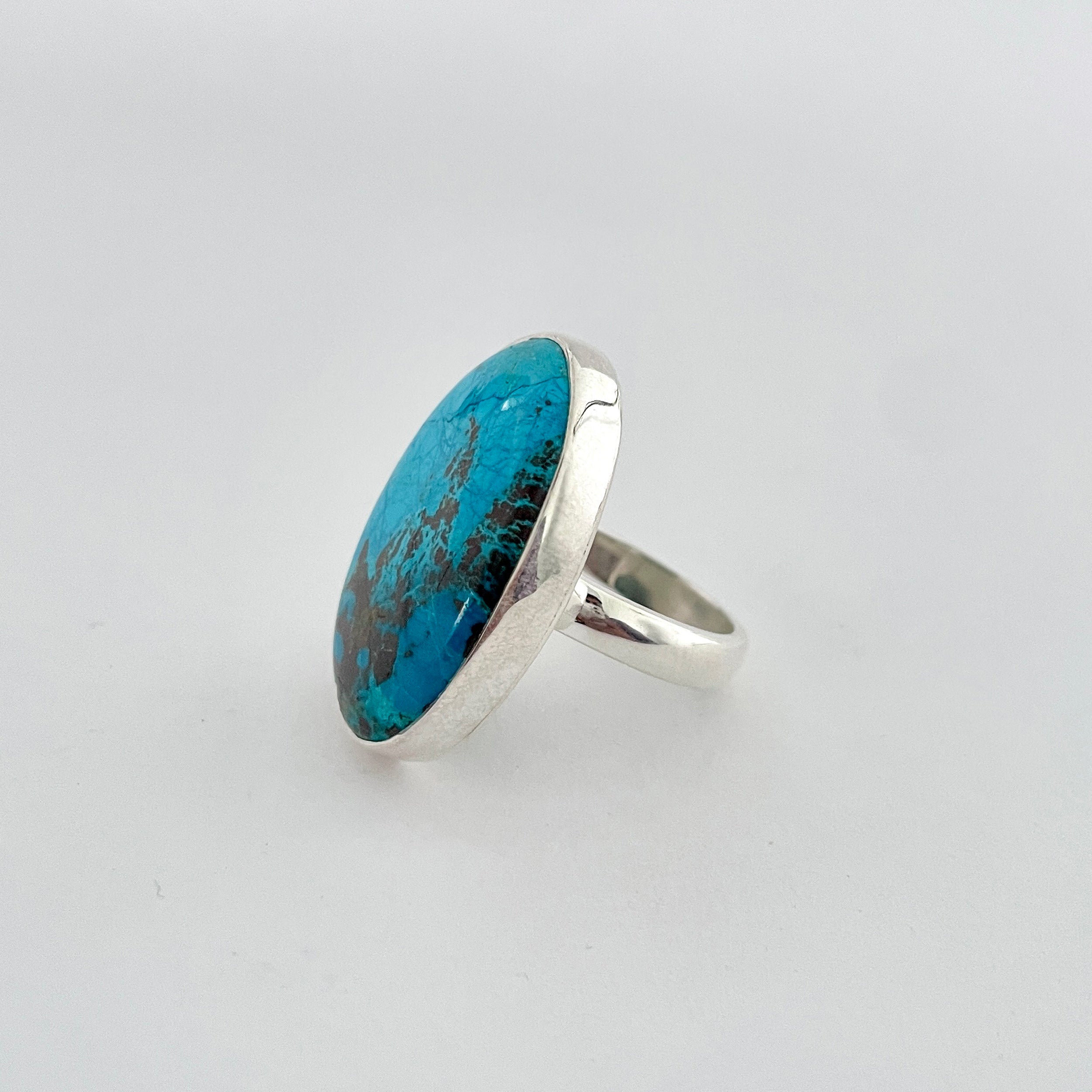 Shattuckite Ring-(STK-2-26)