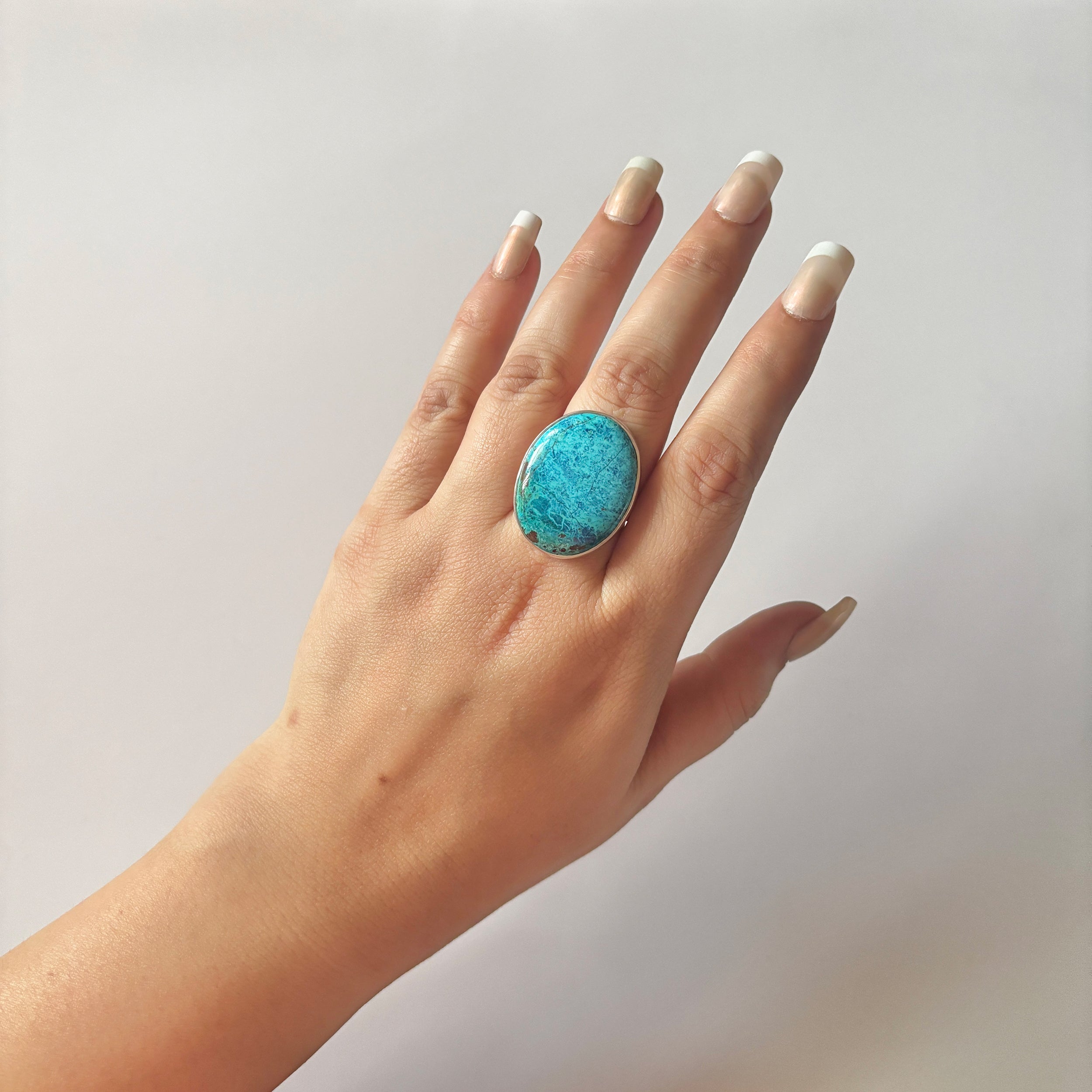 Shattuckite Ring-(STK-2-28)