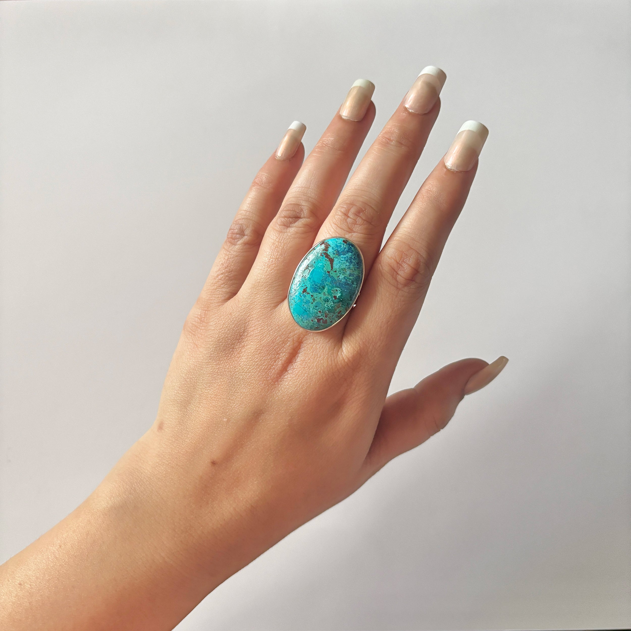 Shattuckite Ring-(STK-2-30)