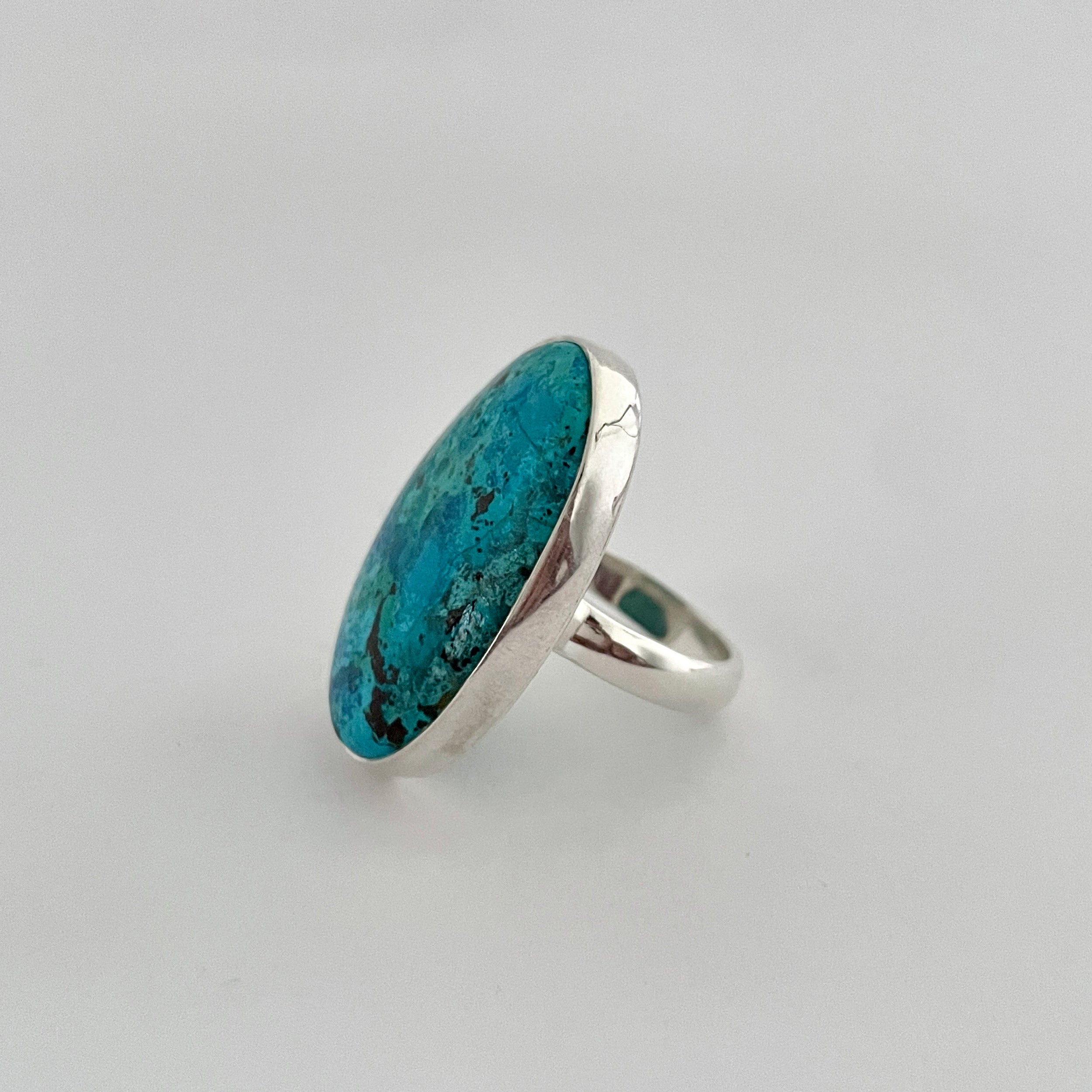 Shattuckite Ring-(STK-2-30)