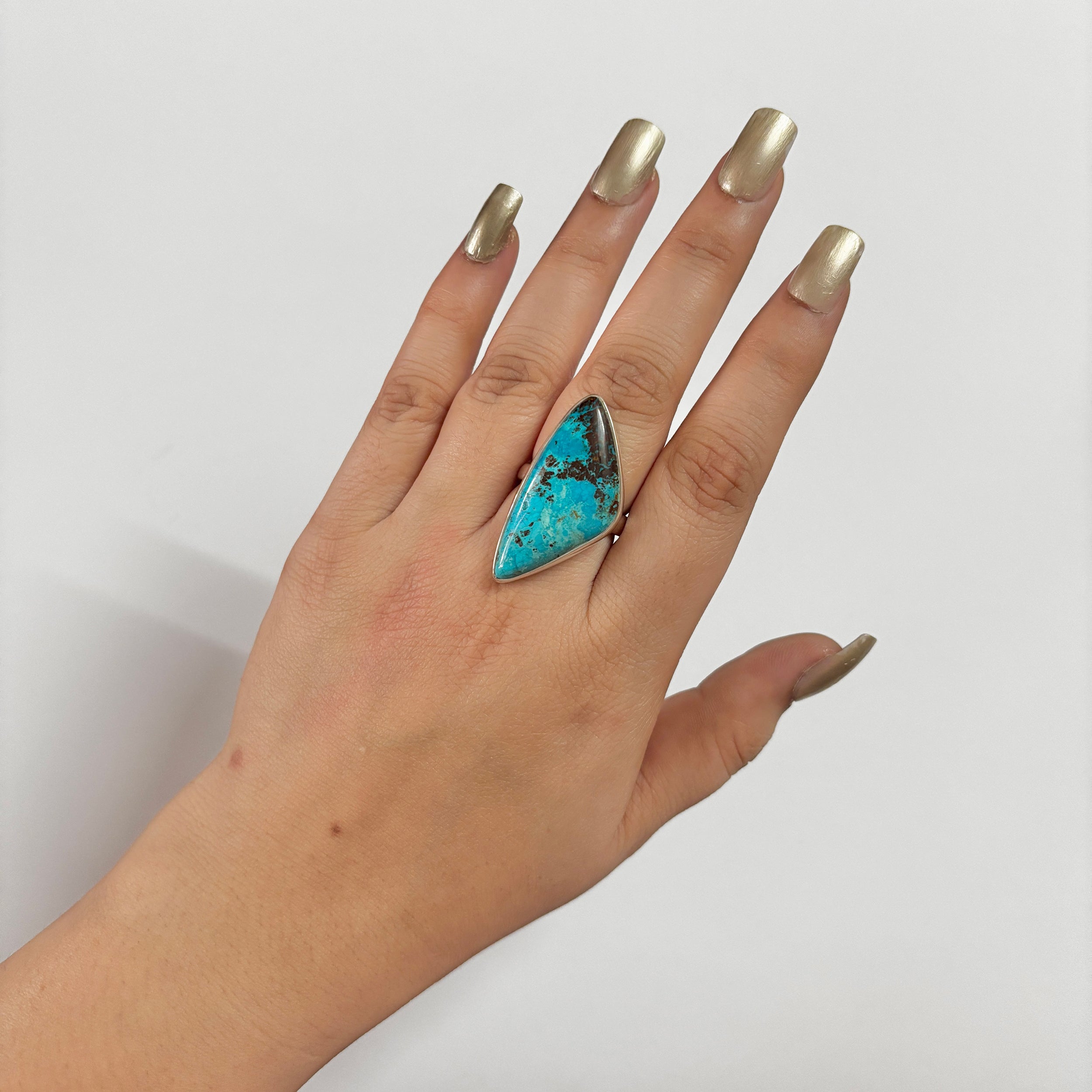Shattuckite Ring-(STK-2-41)