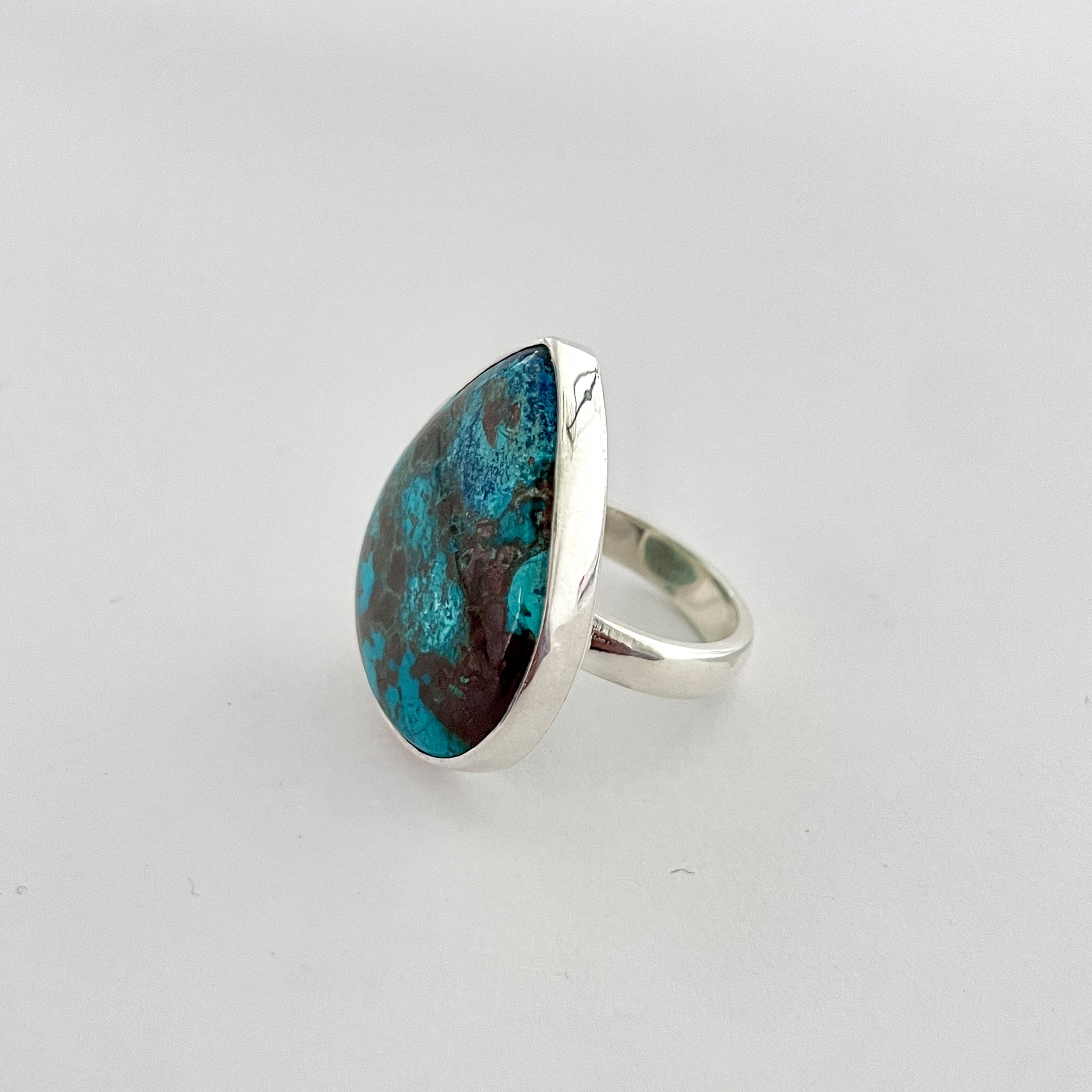 Shattuckite Ring-(STK-2-42)