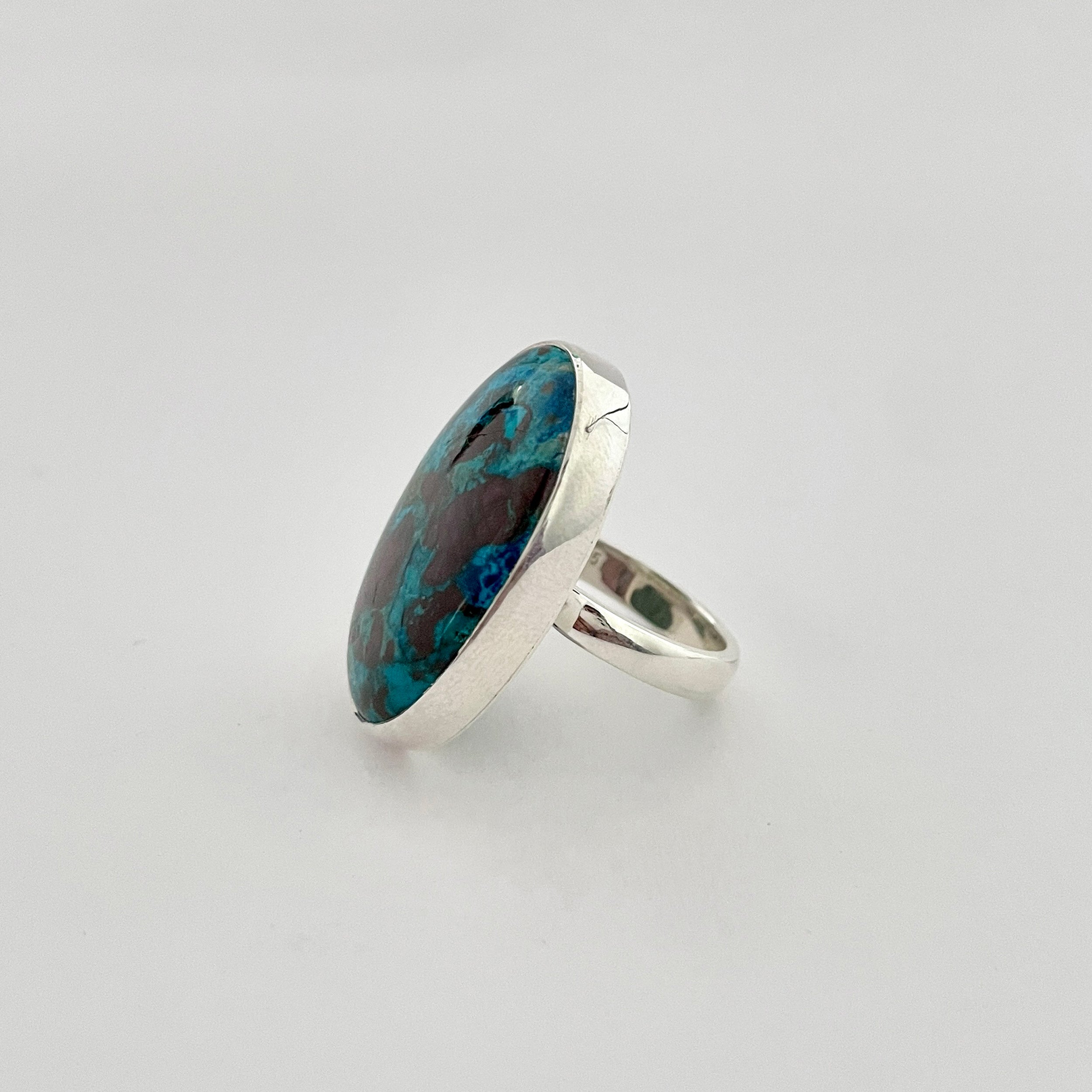 Shattuckite Ring-(STK-2-43)
