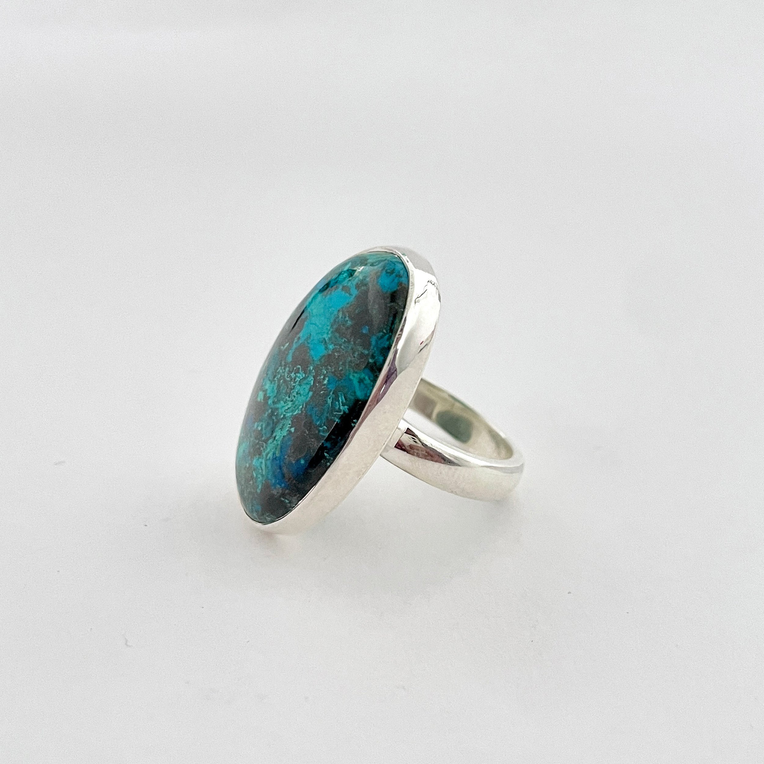 Shattuckite Ring-(STK-2-44)