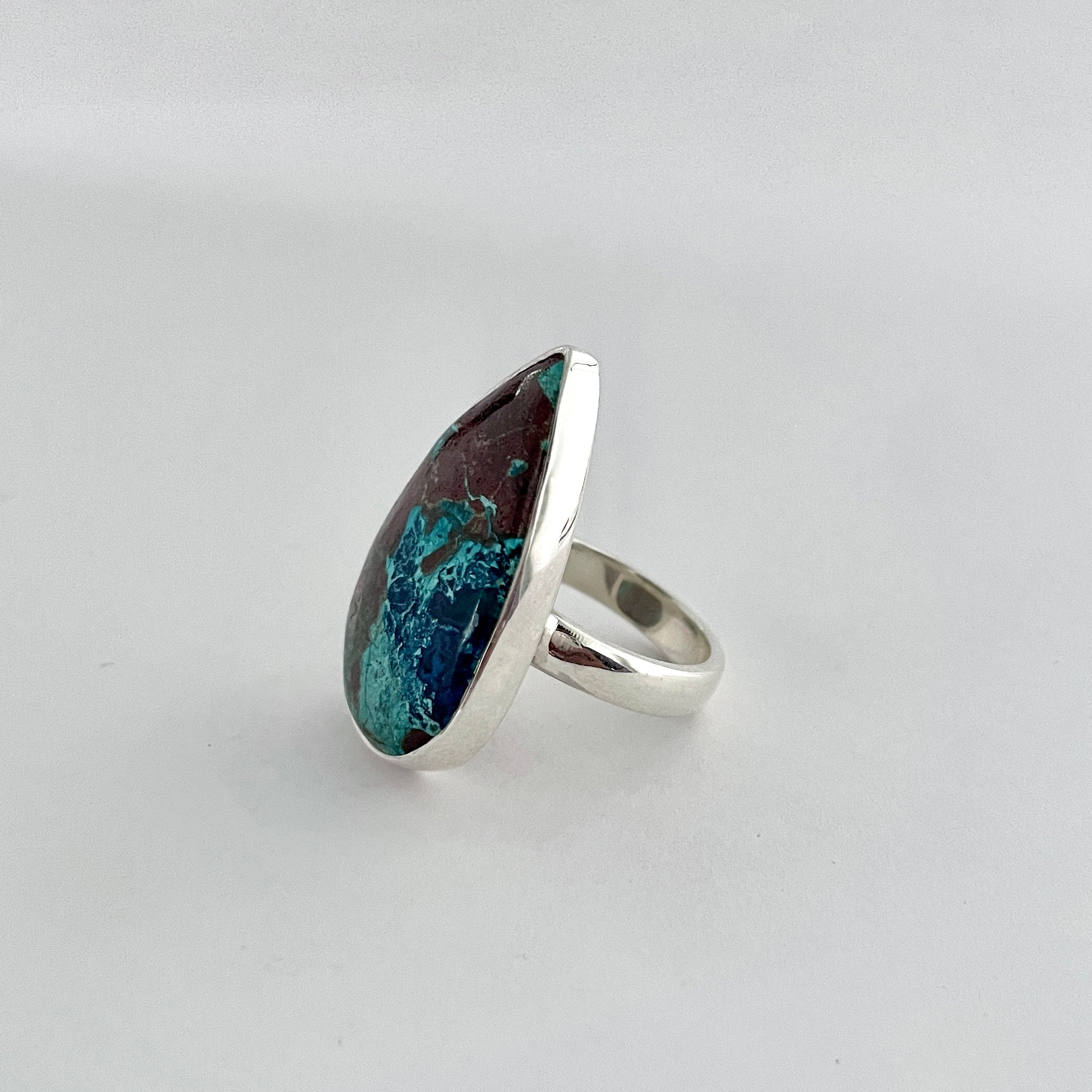 Shattuckite Ring-(STK-2-45)