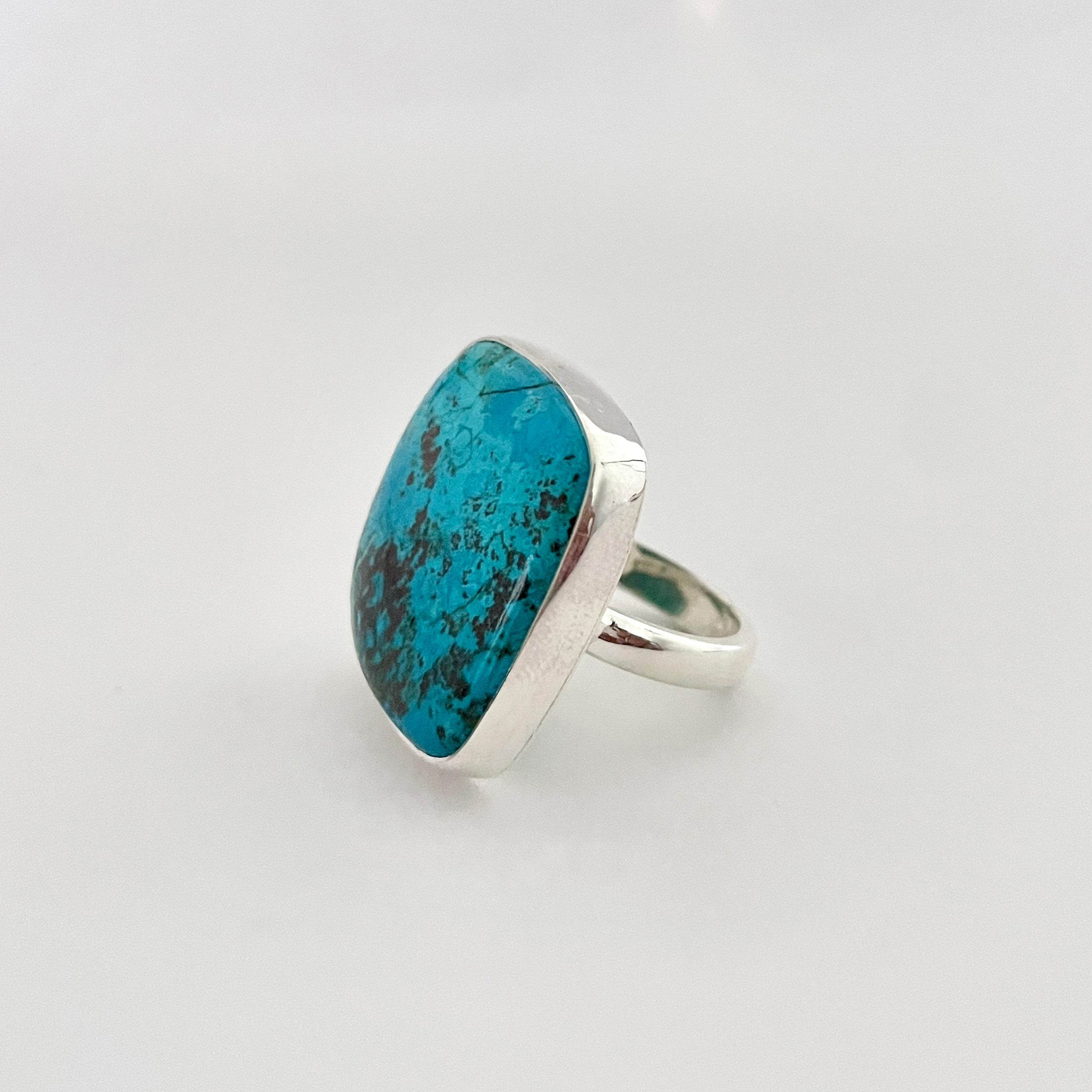 Shattuckite Ring-(STK-2-49)