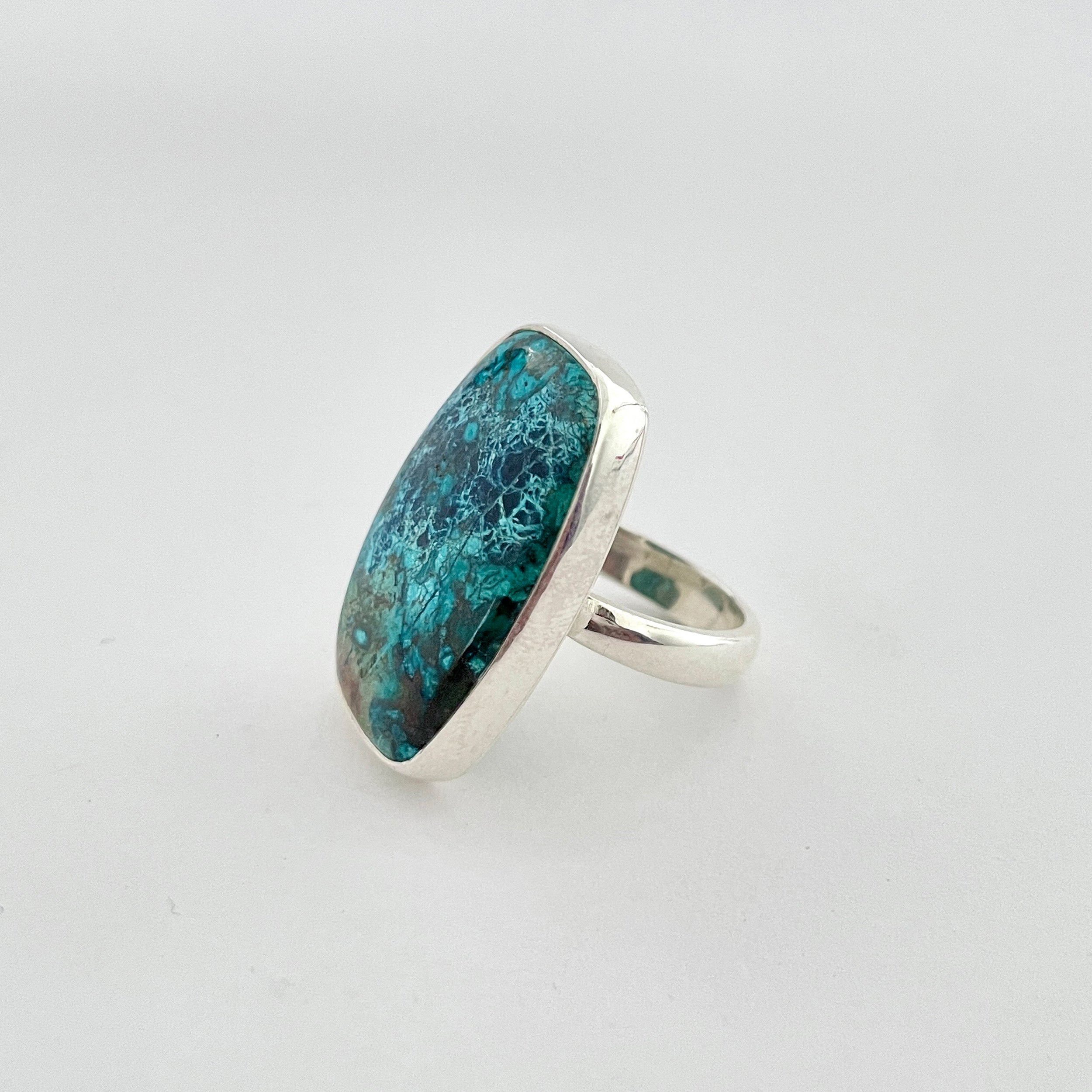 Shattuckite Ring-(STK-2-51)