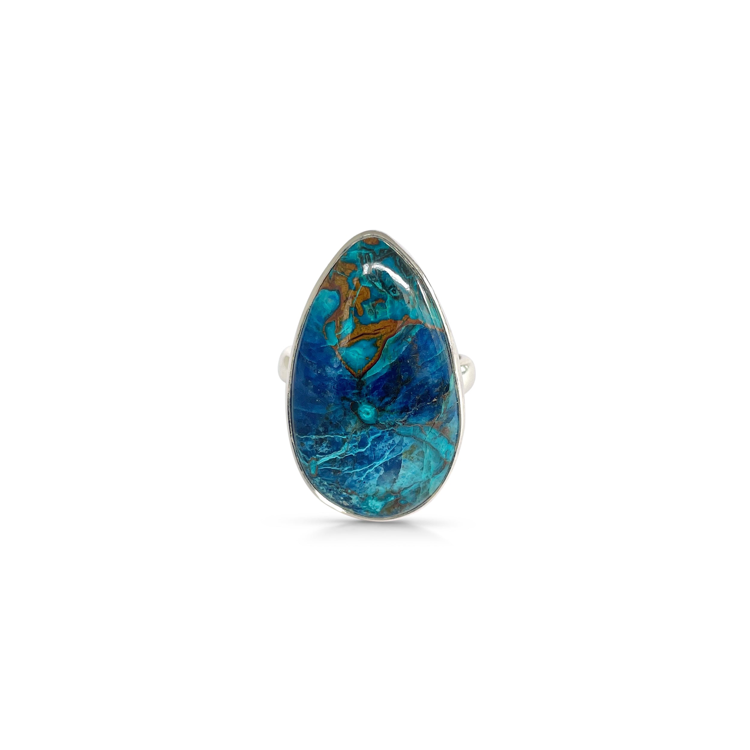 Shattuckite Ring-(STK-2-53)
